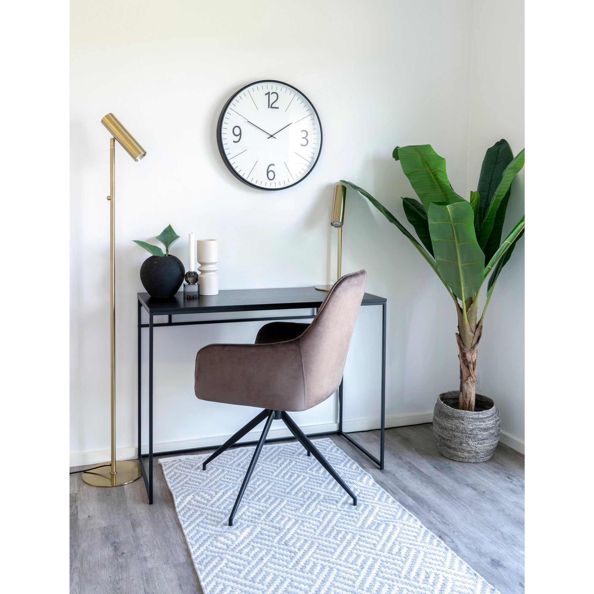 HARBO DINING CHAIR DREHBAR VELVET MUSHROOM | SCHWARZE BEINE