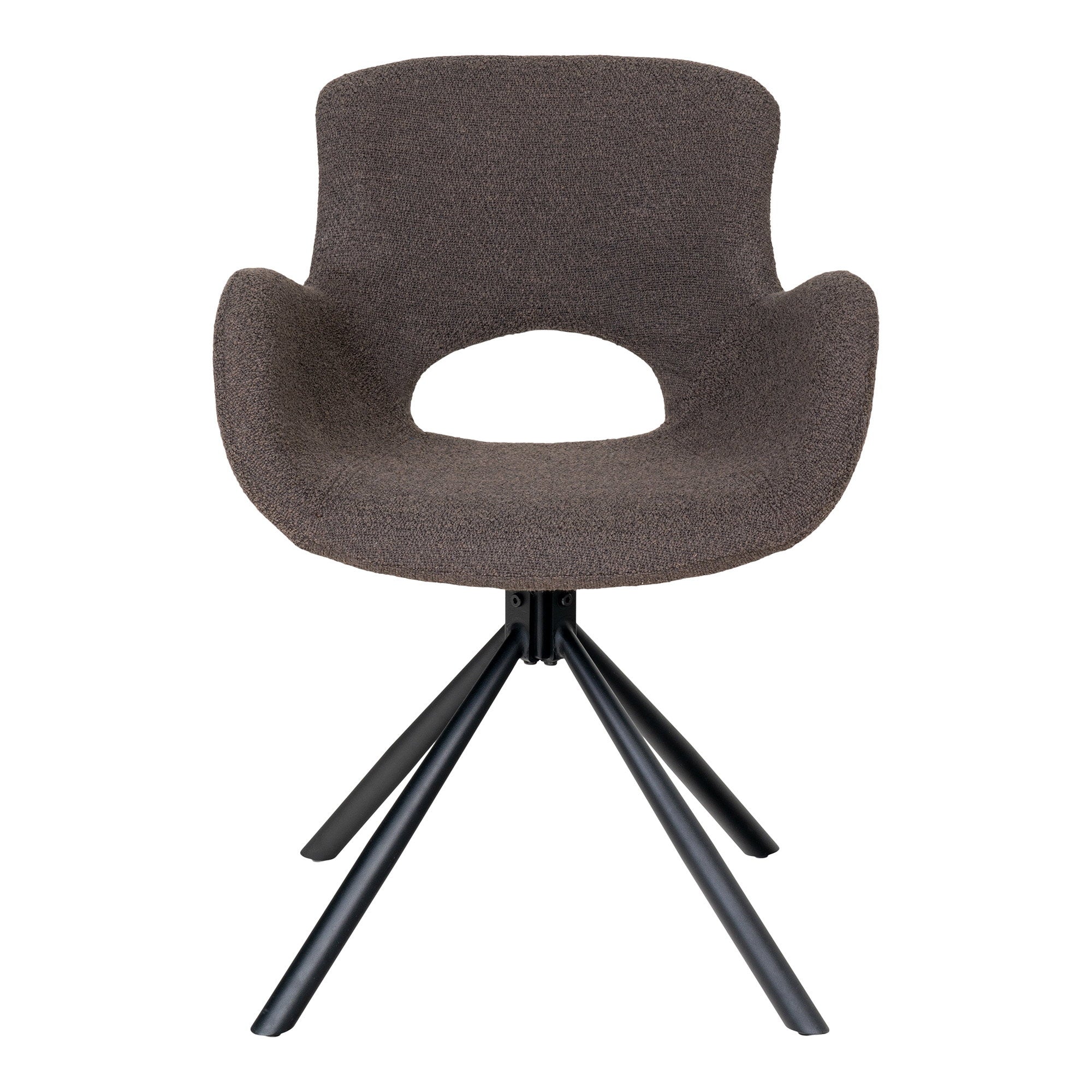 AMORIM DINING CHAIR DRAAIBAAR BOUCLÉ MUSHROOM (SET VAN 2)