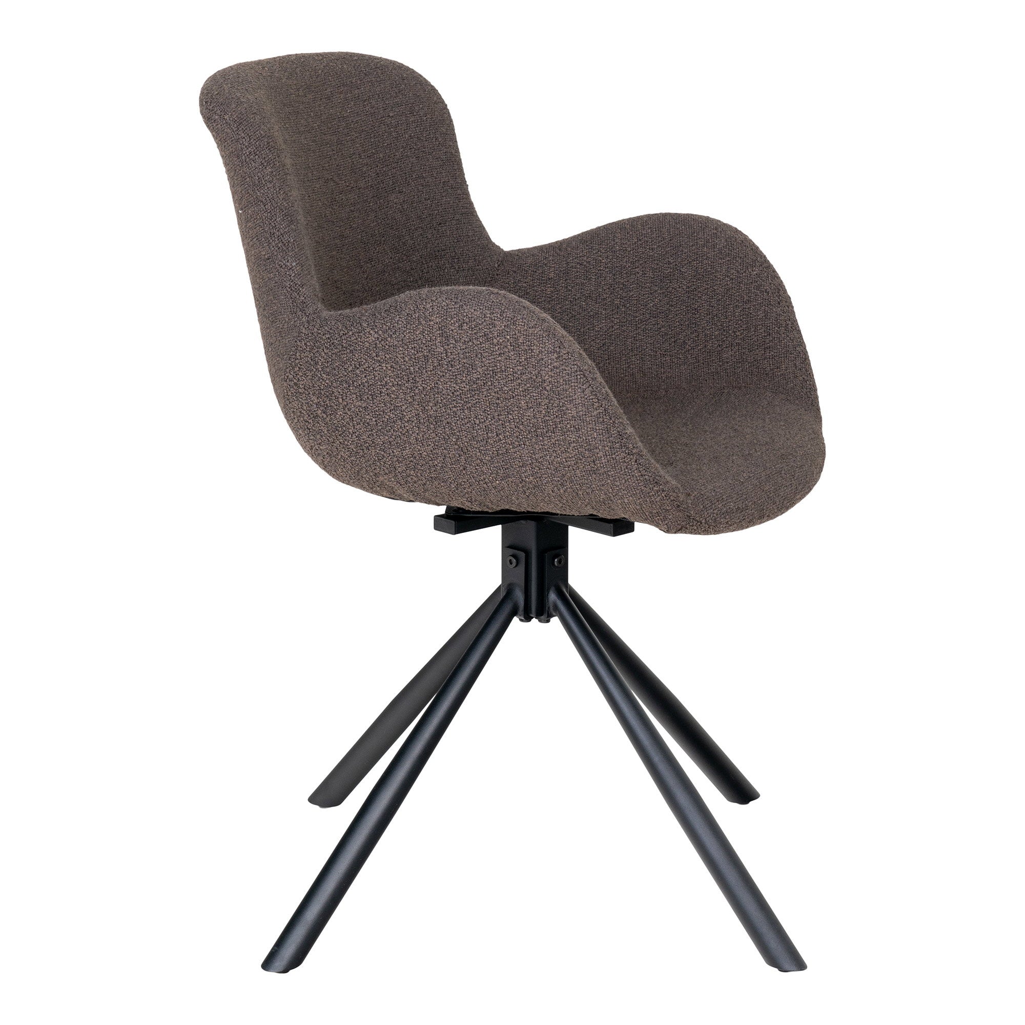 AMORIM DINING CHAIR DRAAIBAAR BOUCLÉ MUSHROOM (SET VAN 2)