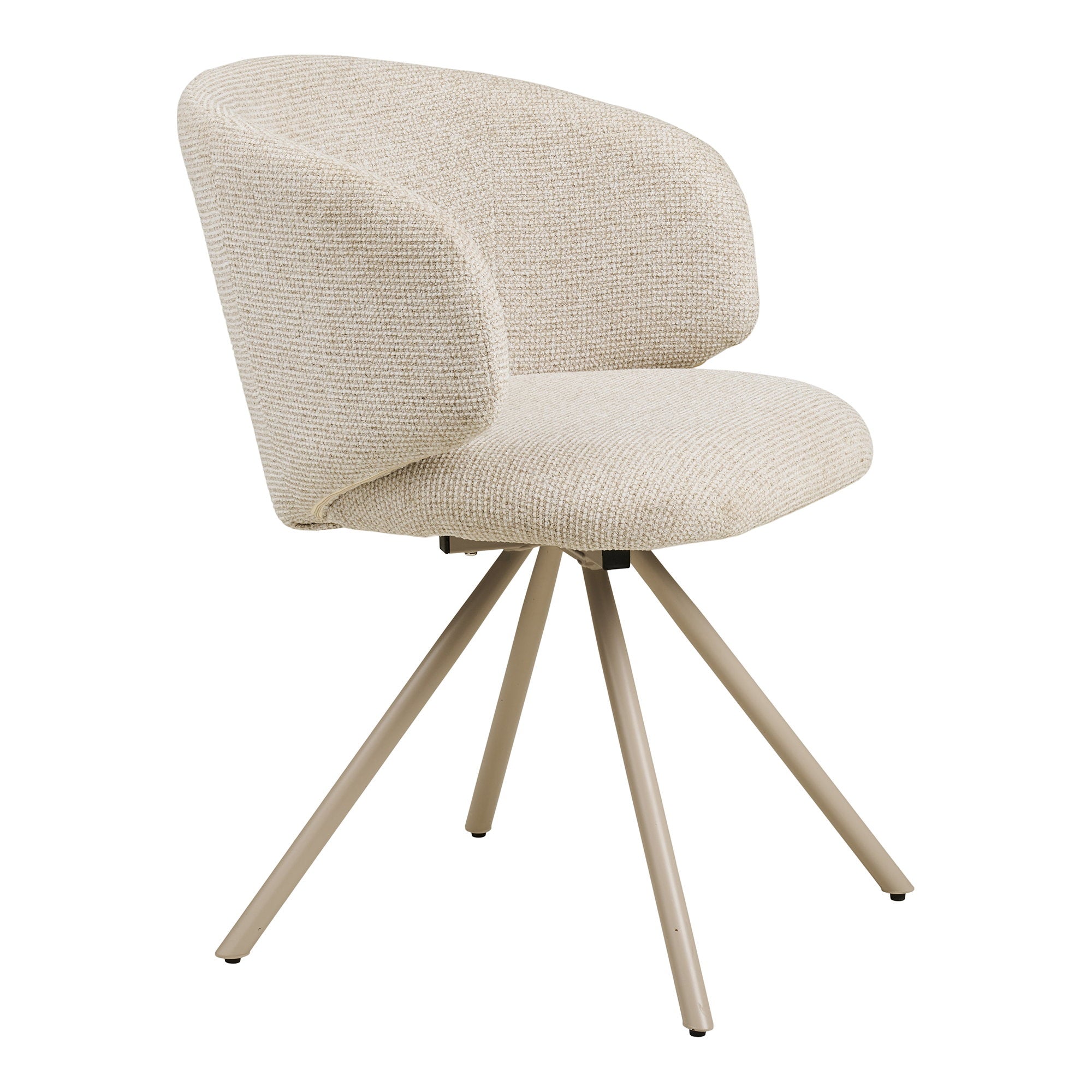 FULHAM ESSZIMMERSTUHL DREHBAR SAND | SANDFARBENE BEINE (2ER-SET)