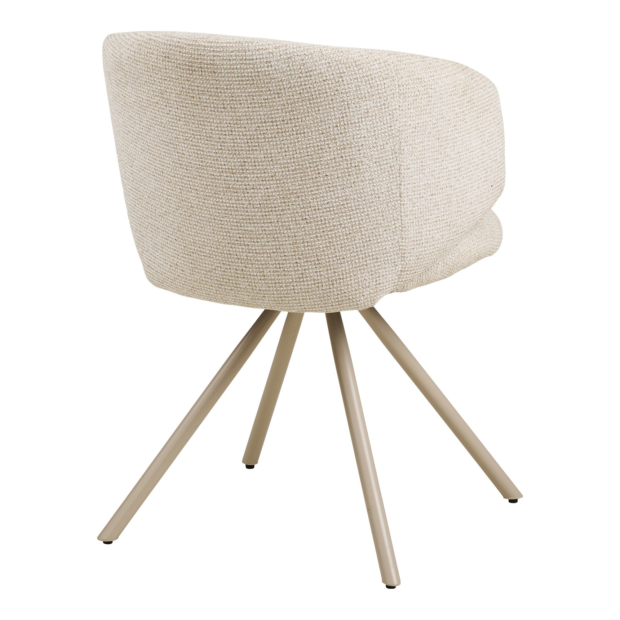 FULHAM ESSZIMMERSTUHL DREHBAR SAND | SANDFARBENE BEINE (2ER-SET)
