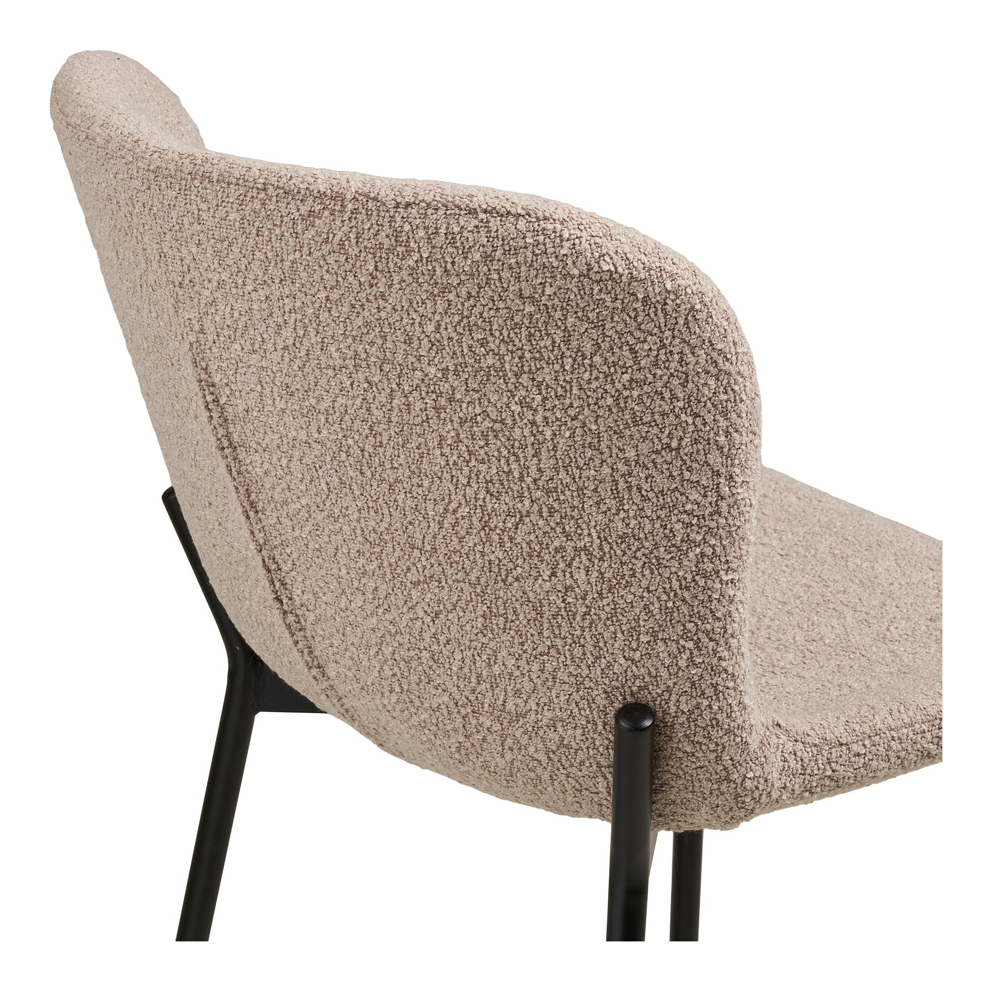 MACEDA BARSTUHL BOUCLÉ BEIGE | SCHWARZE BEINE (2ER-SET)