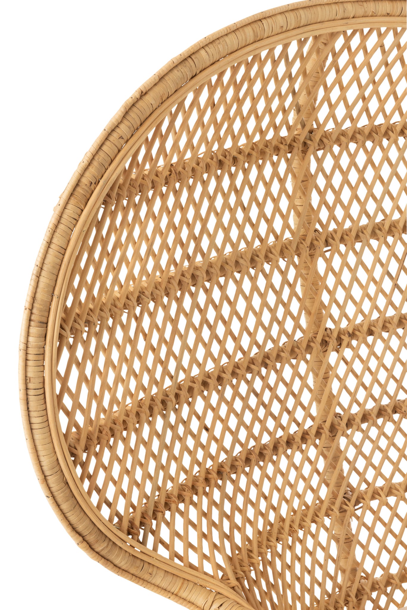 Chair Peacock With Cushion Rattan Natural