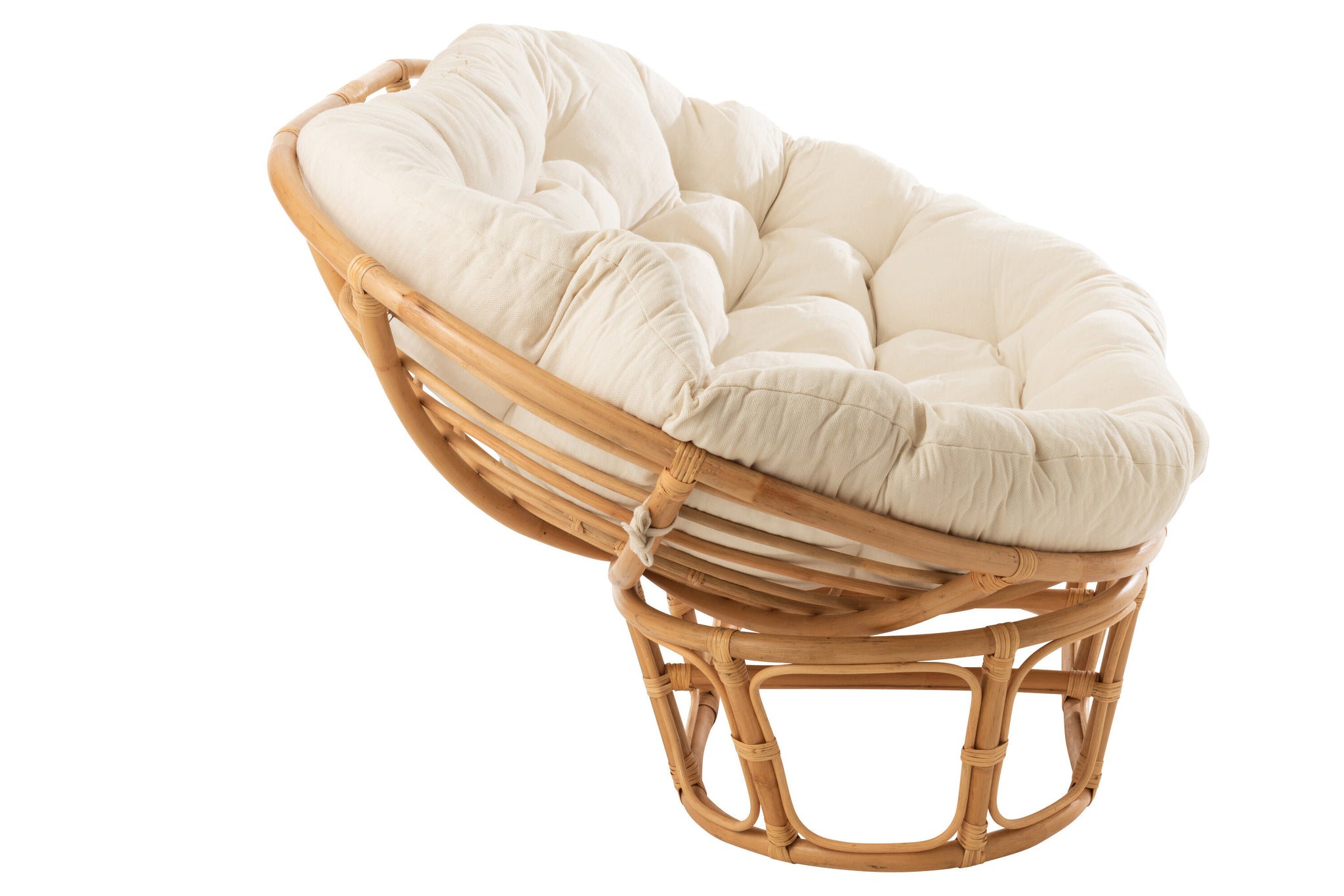 Seat Roni With Cushion Rattan Natural/White