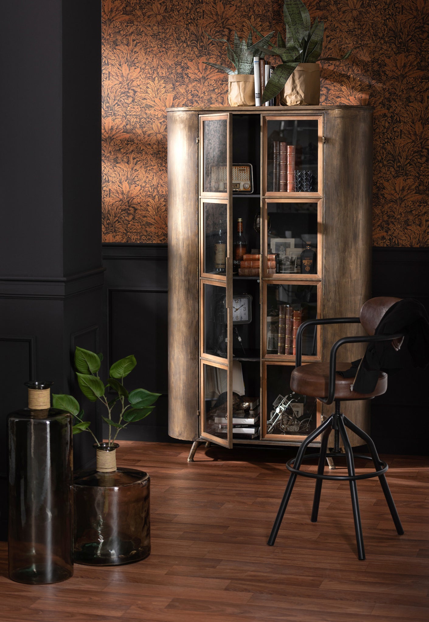 Vase Safari Glass Light Brown Large