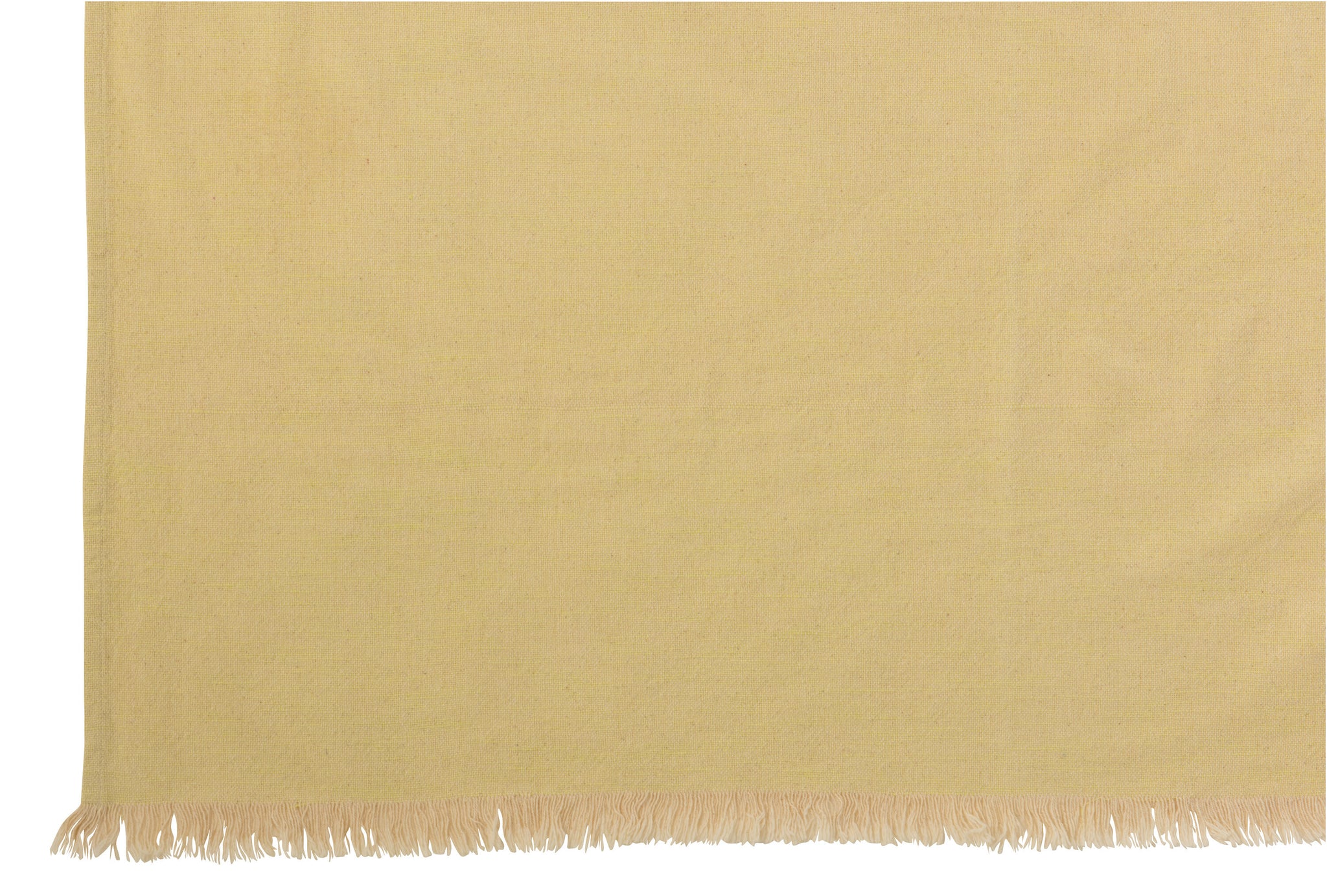 Karostoff, unregelmäßig, Baumwolle, gelb/beige