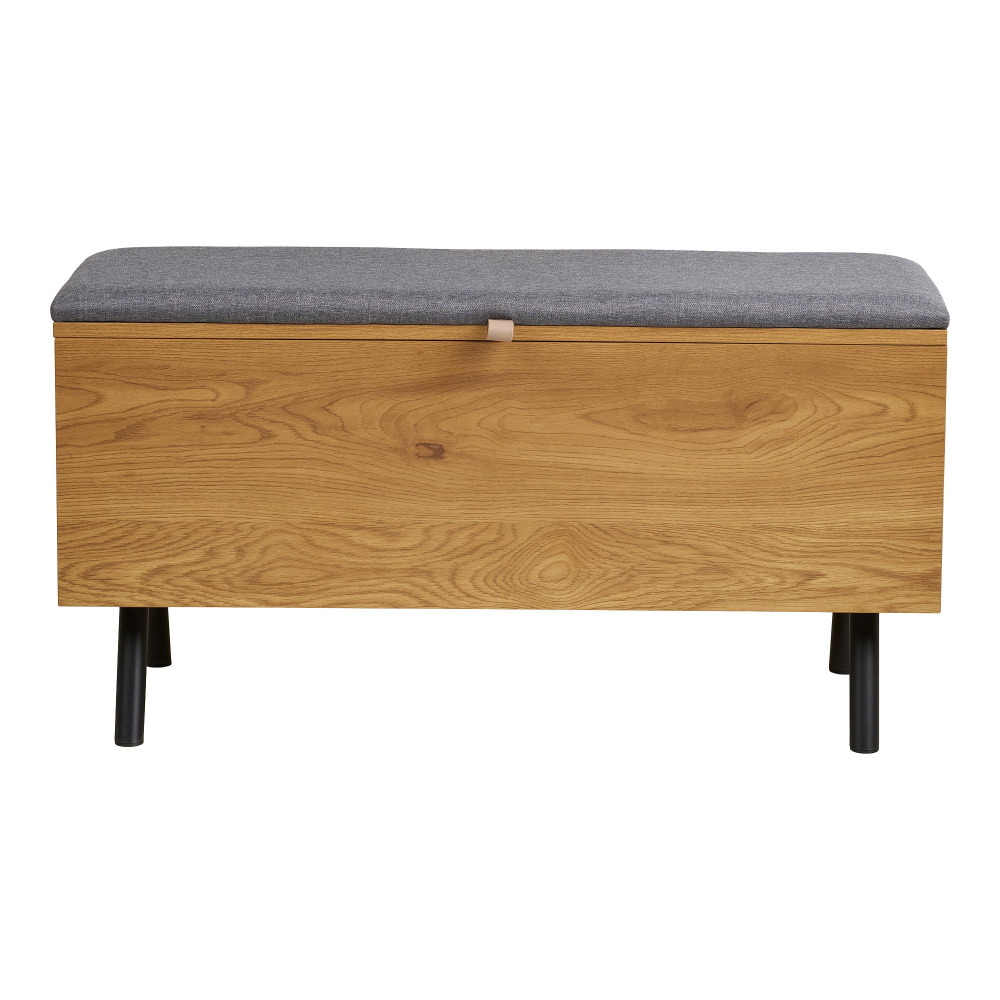 Barco bankje met opbergruimte – eikenlook 92×33×48 cm