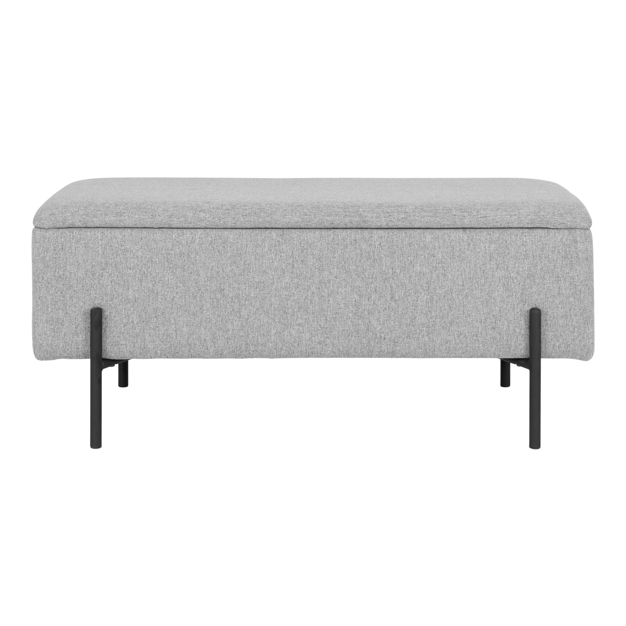 Watford Bank mit Stauraum – Hellgrau, 95x36,5x43 cm, HN1275