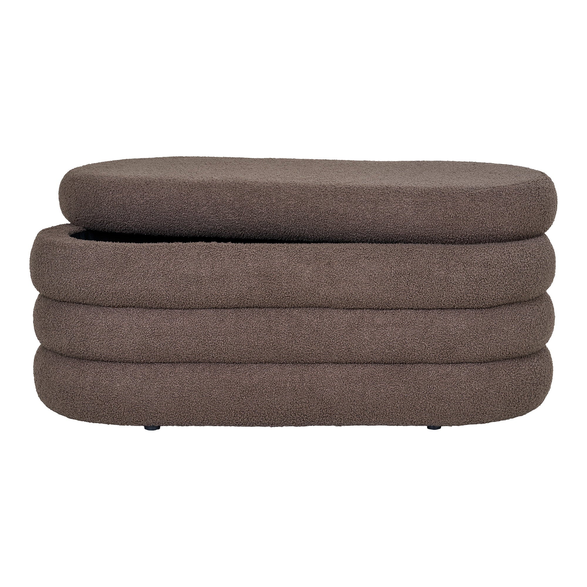 Dartford Bench - Bench with storage, teddy, brown 103x45x44 cm, HN1238