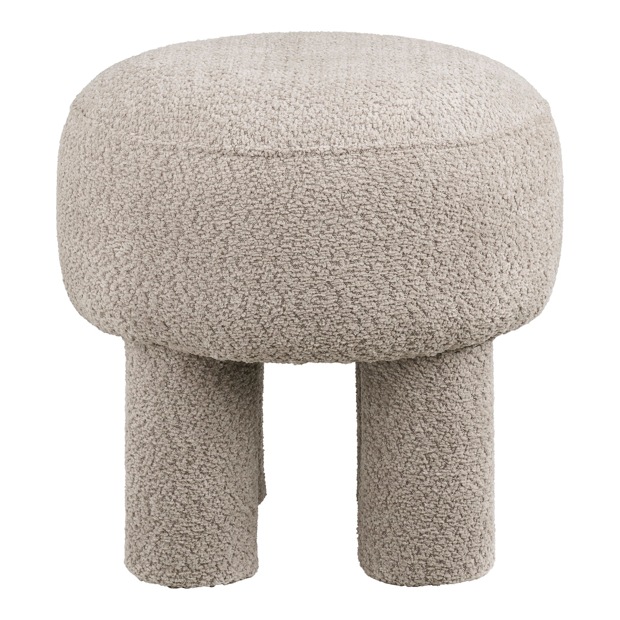 Canberra Pouf - Pouf, hellgrau ø43x43 cm, HN1258