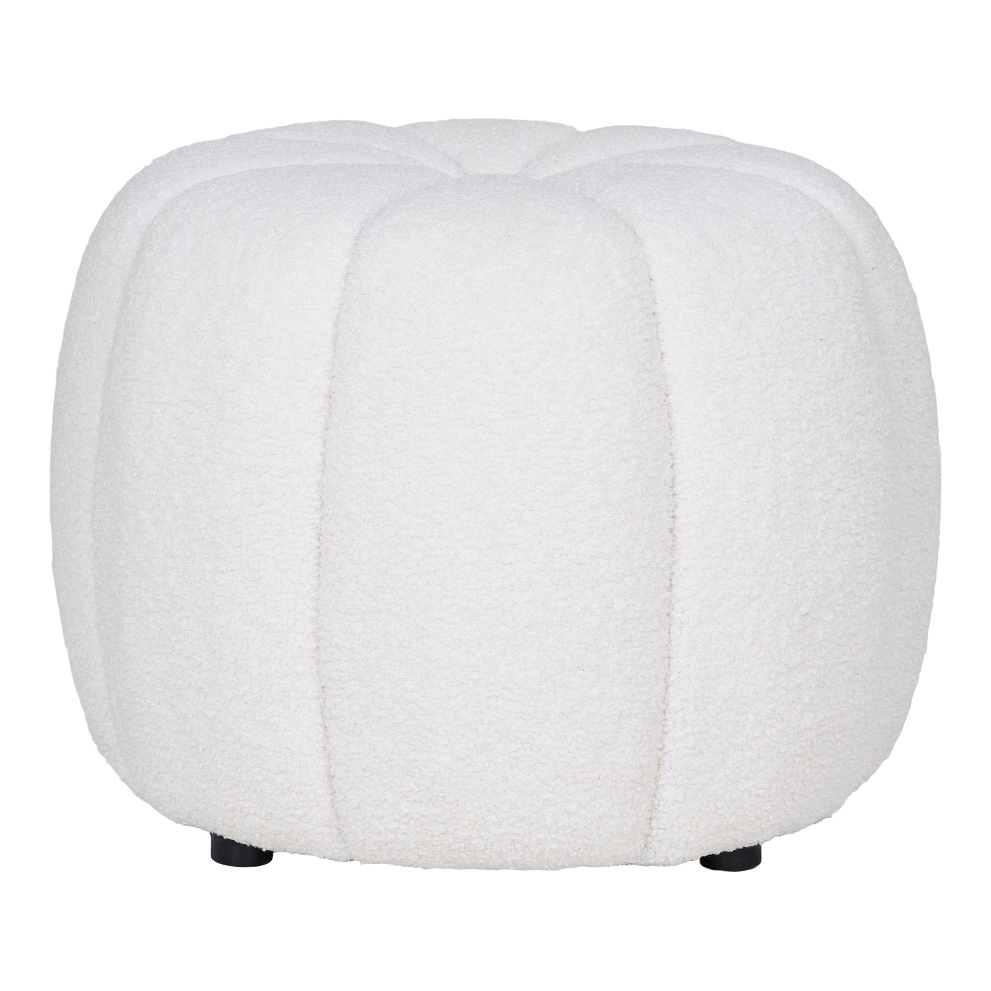 Paisley Pouf - Pouf, Off-White ø48x38 cm, HN1259
