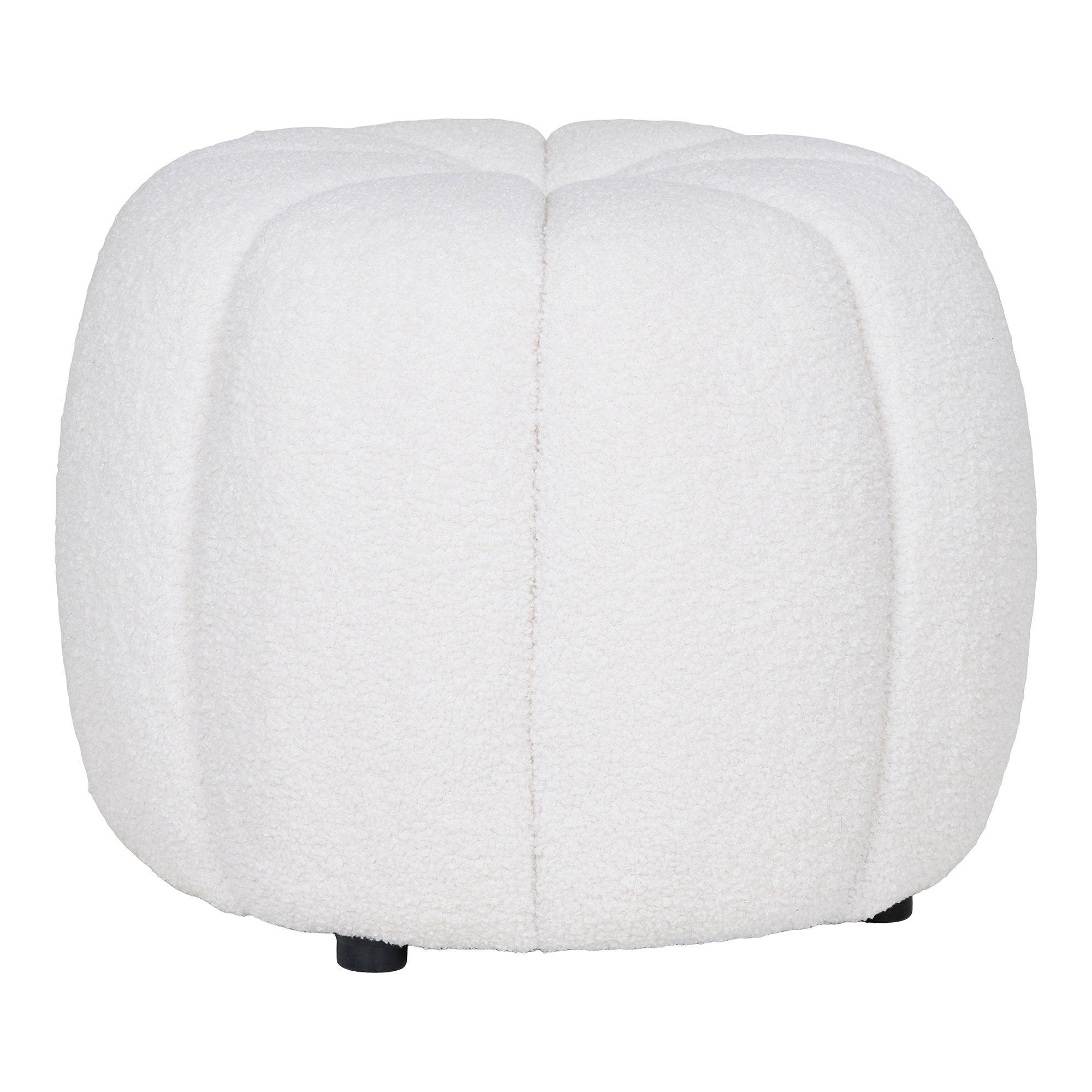Paisley Pouf - Pouf, Off-White ø48x38 cm, HN1259