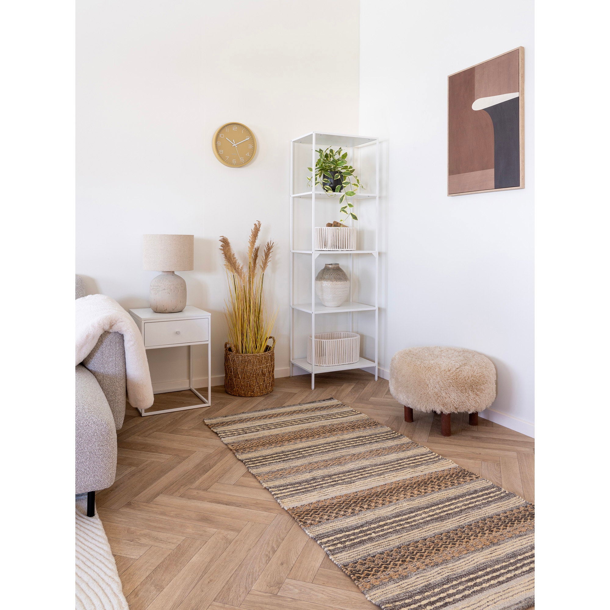 Inverness Pouf - Pouf, hellbraun ø50x36 cm, HN1260