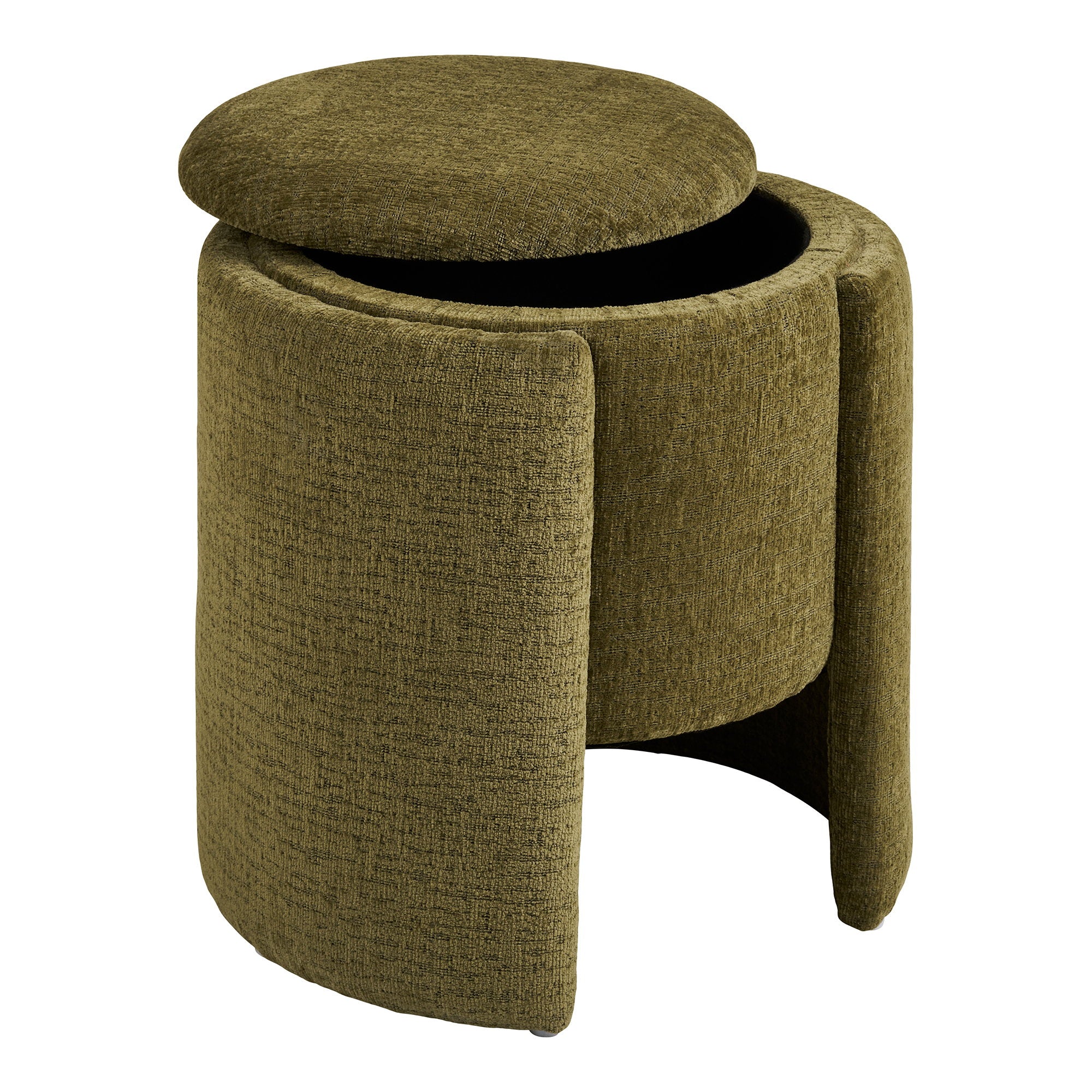 Walsdorf Pouf - Pouf, green ø42x43,5 cm, HN1315