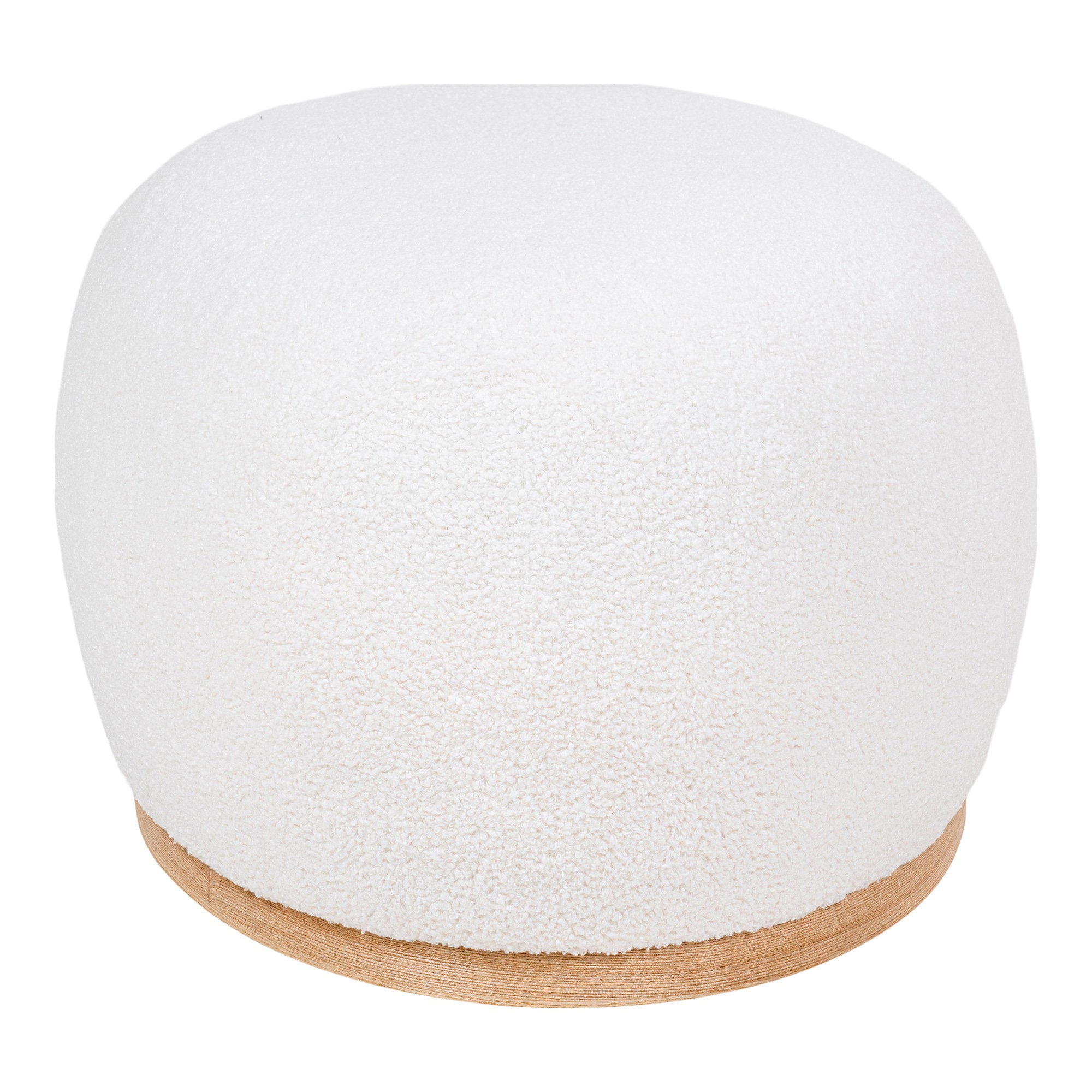 Manhattan Pouf - Pouf, Teddy, weiß 54,5x88,5x36 cm, HN1235