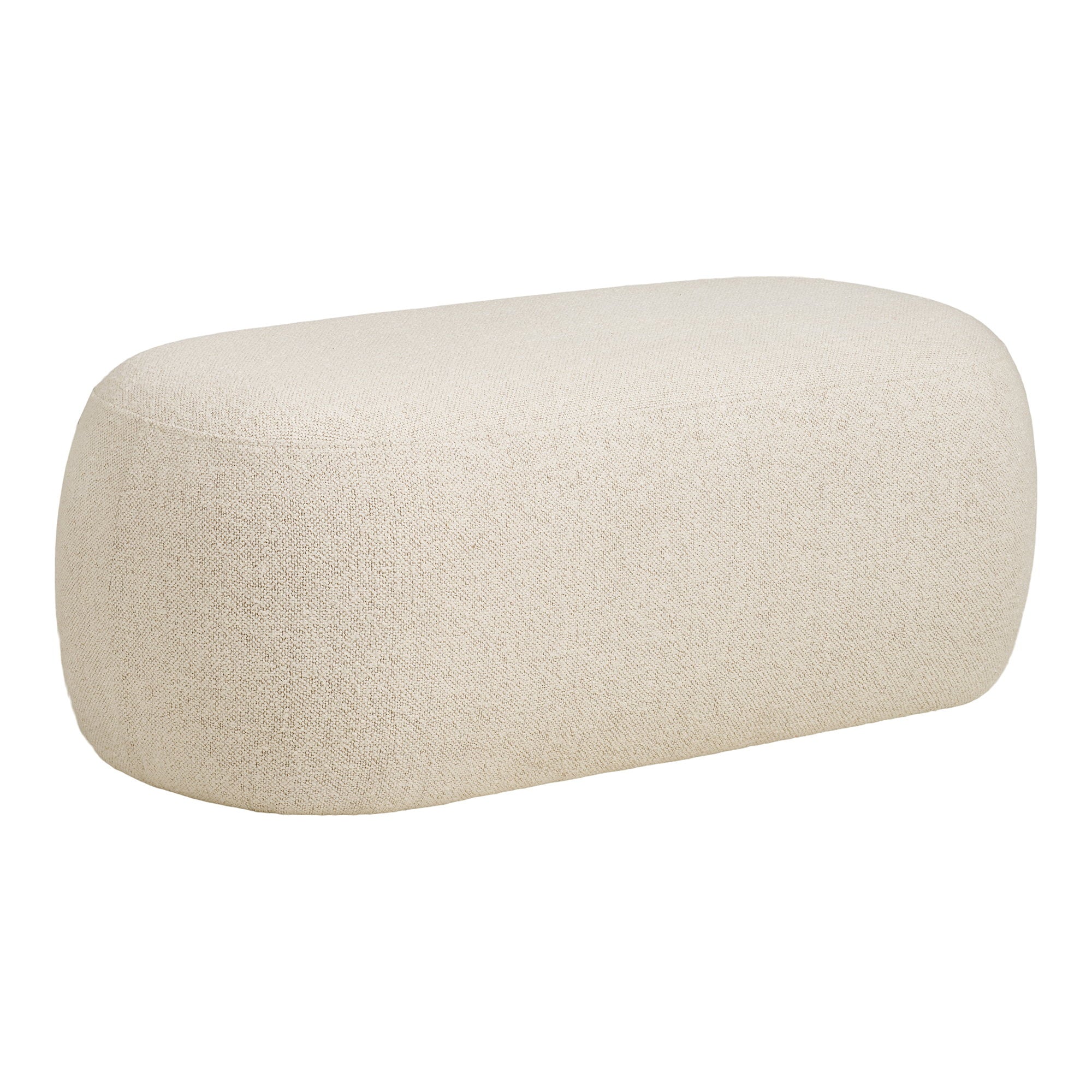 Blossomville 2-zits bank van polyester in warmzand, 100×50×38 cm
