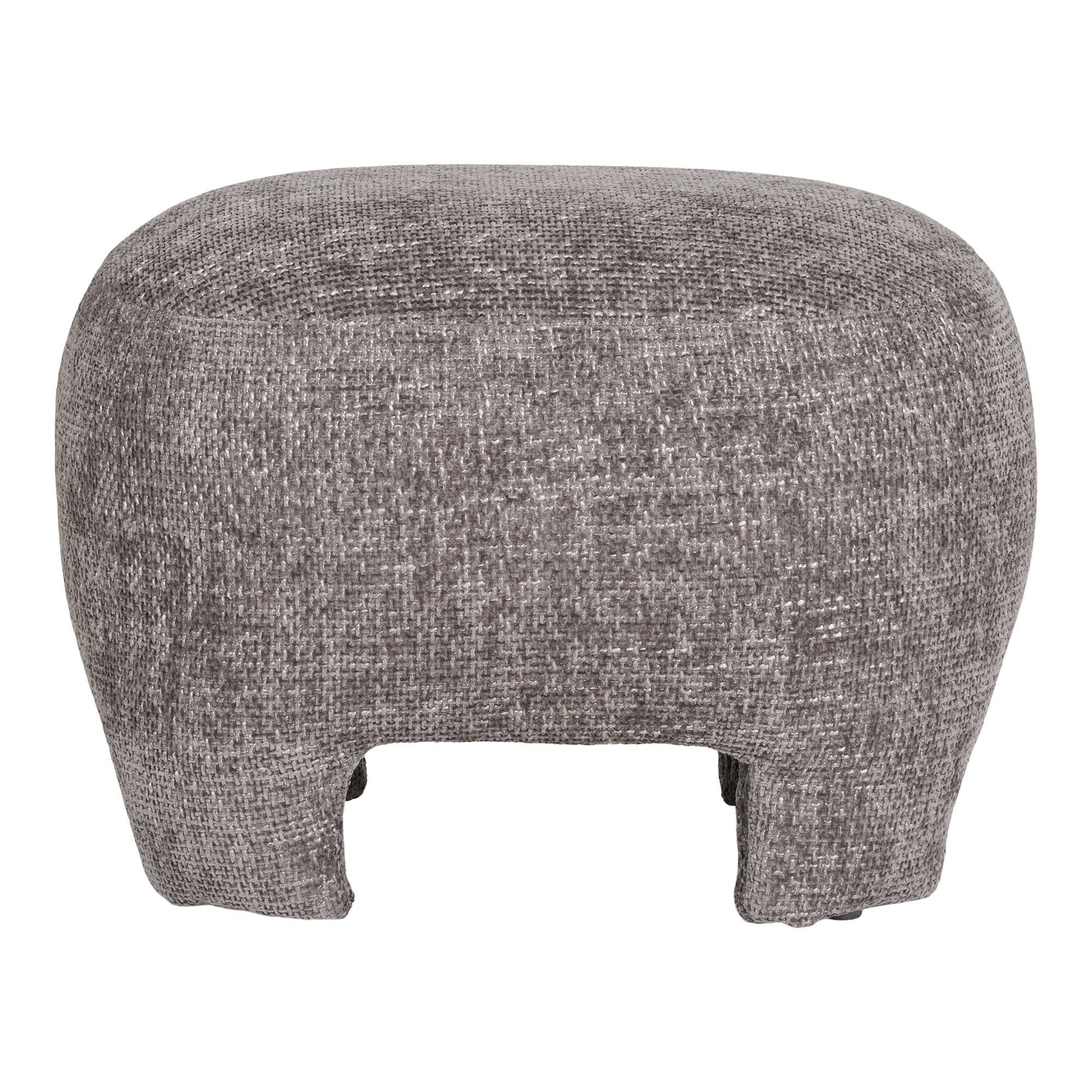 Sitzpouf Nazare - Pouf, grau 53x41 cm, HN1280