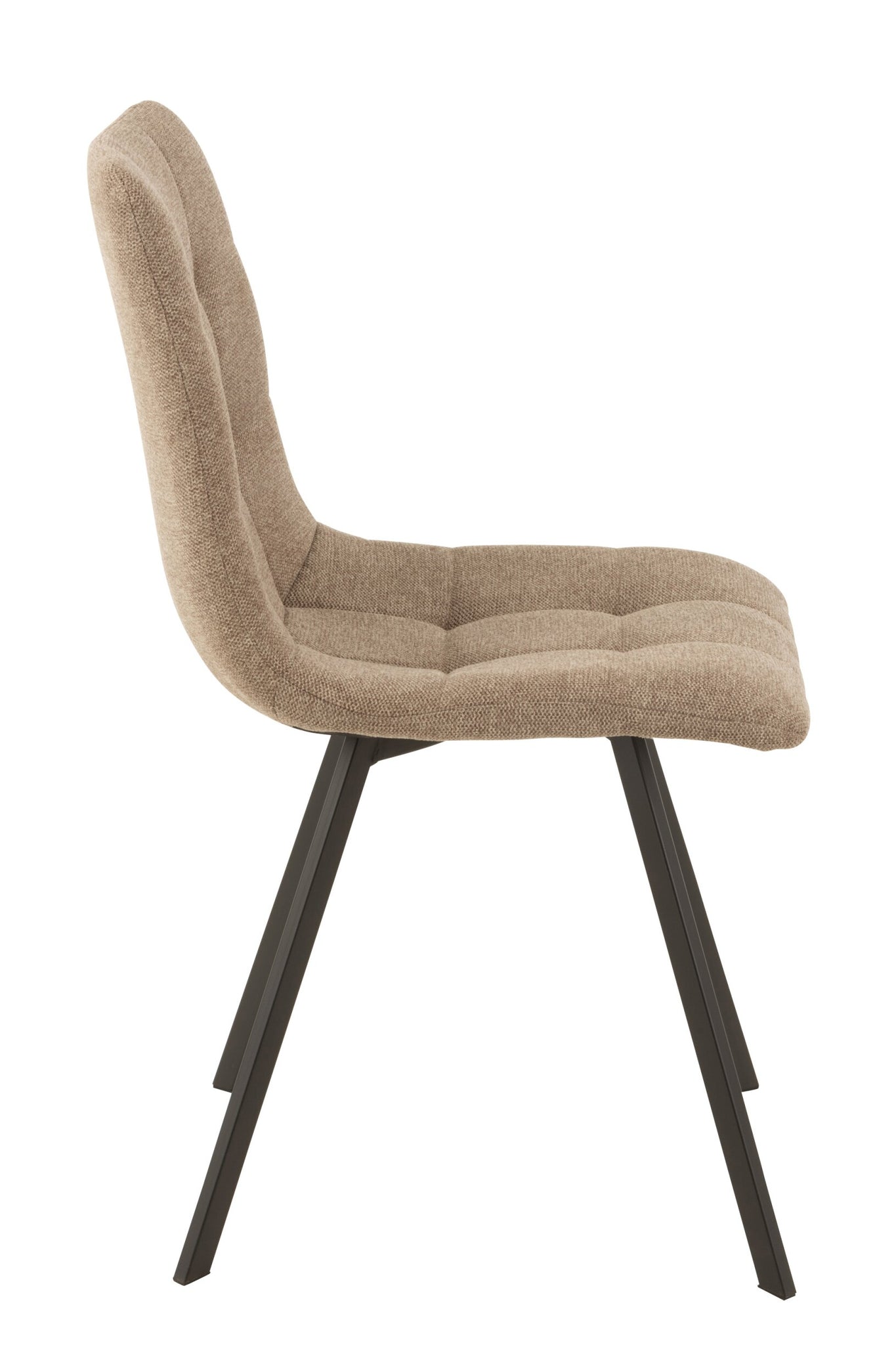 Stuhl Babette Textil/Metall Beige