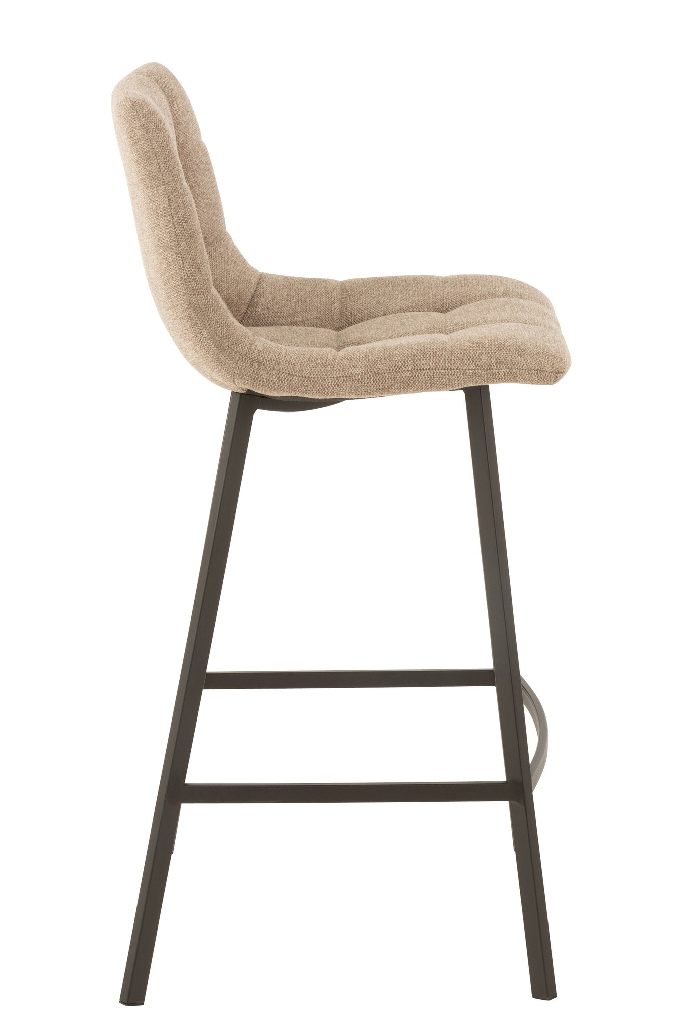 Barstool Stephane Textile/Metal Beige