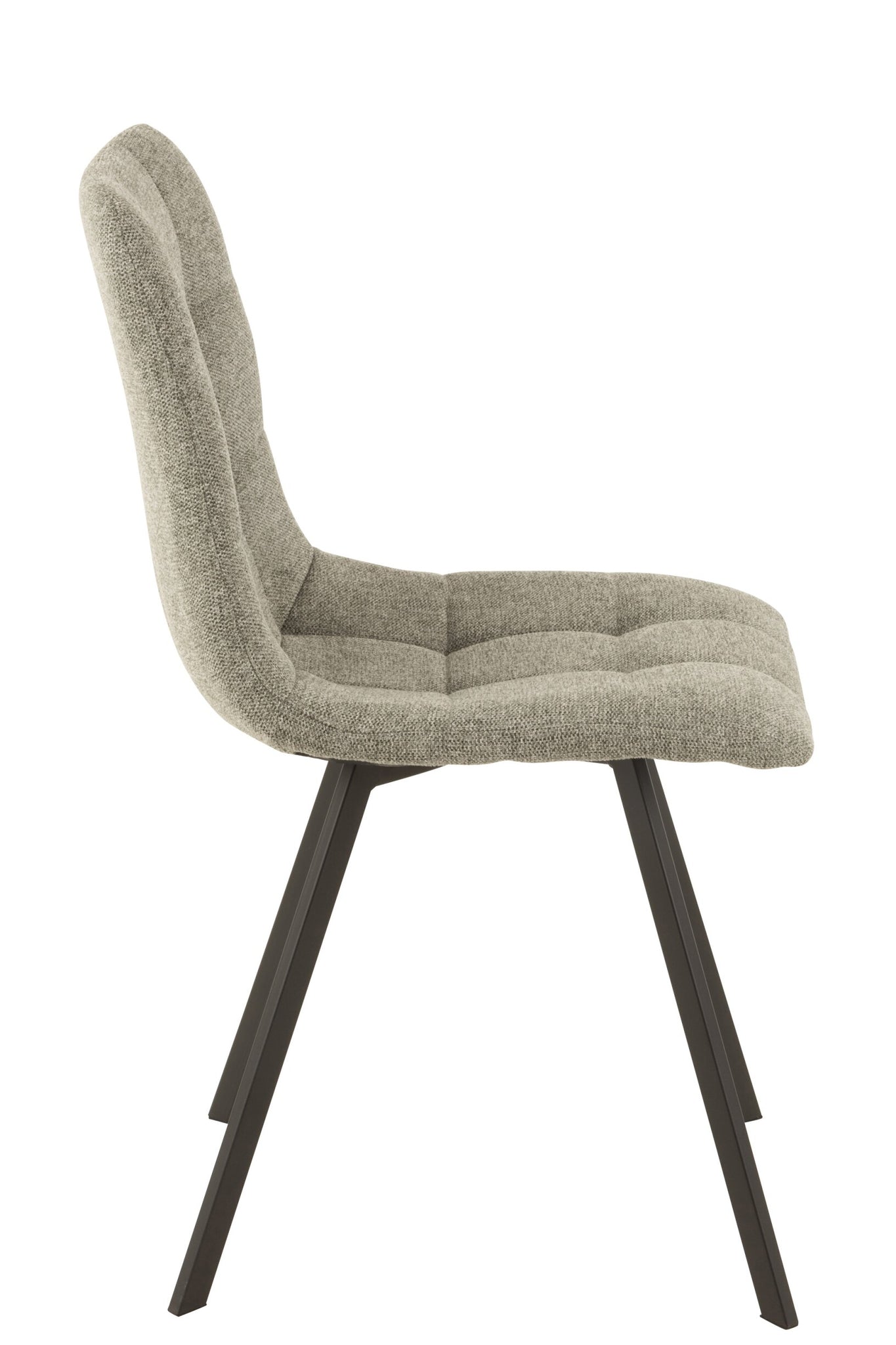 Stuhl Babette Textil/Metall Grau