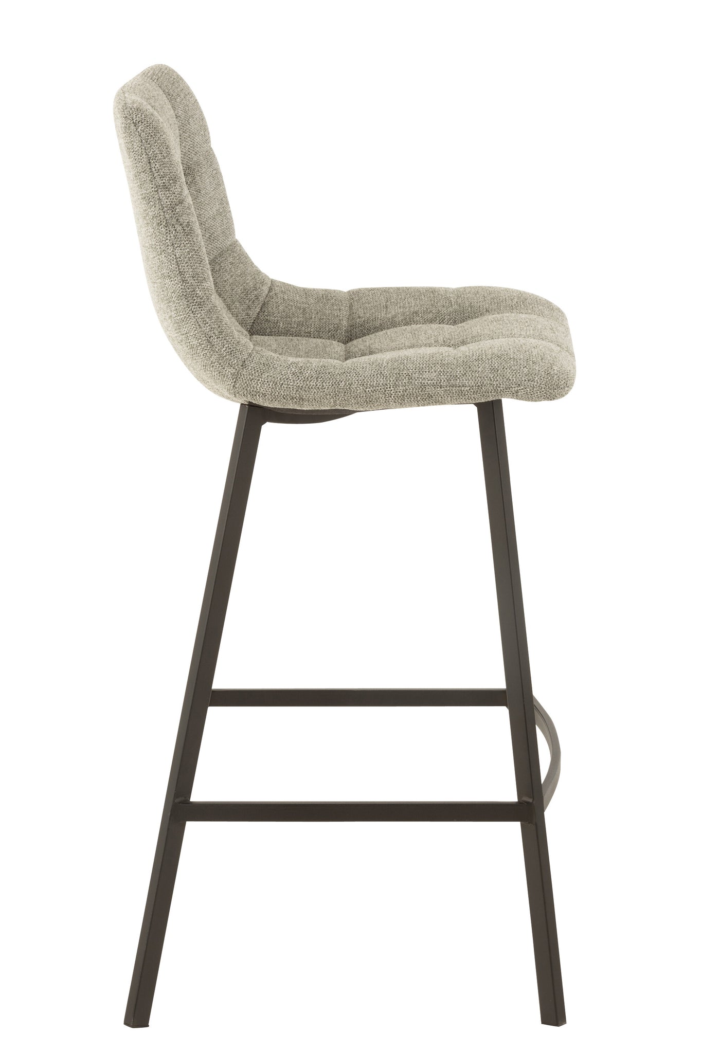 Barstool Stephane Textile/Metal Grey