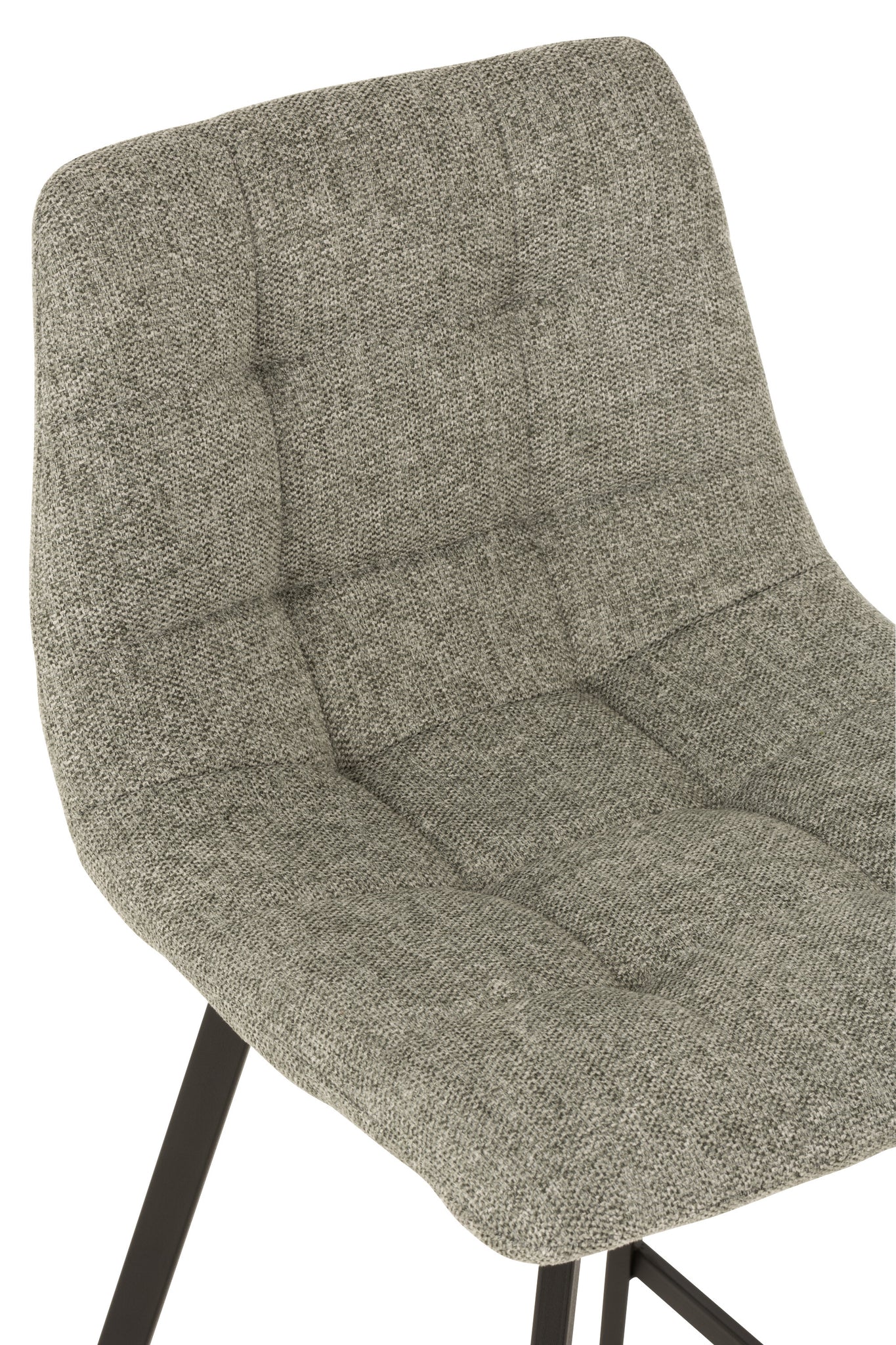 Barstool Stephane Textile/Metal Grey