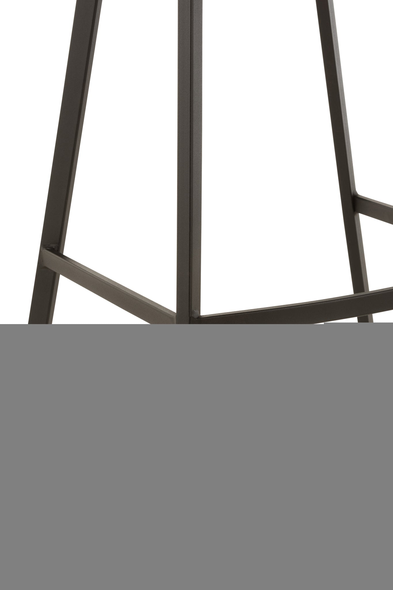 Barstool Olivier Textile/Metal Grey