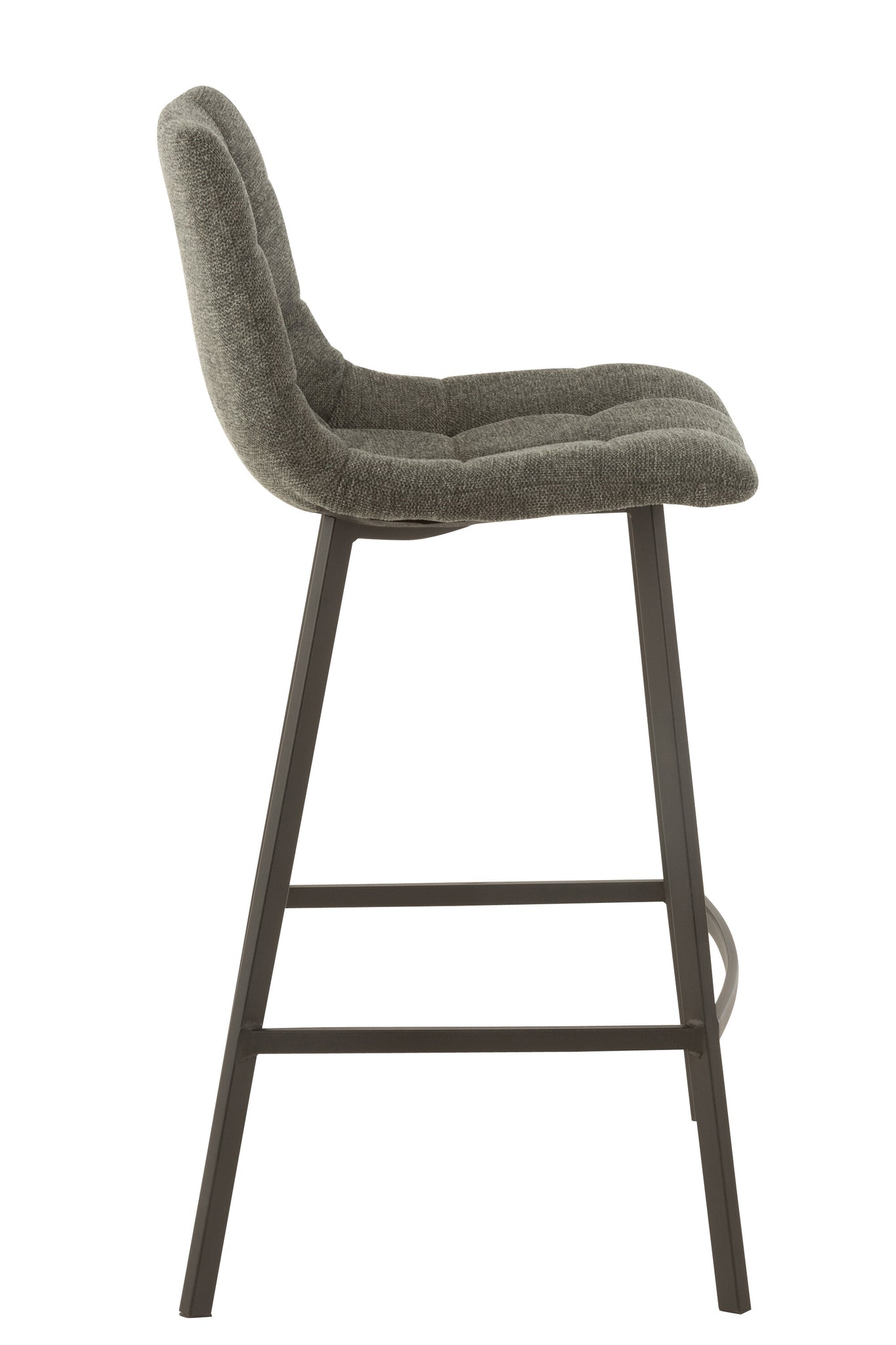 Barstool Stephane Textile/Metal Dark Grey