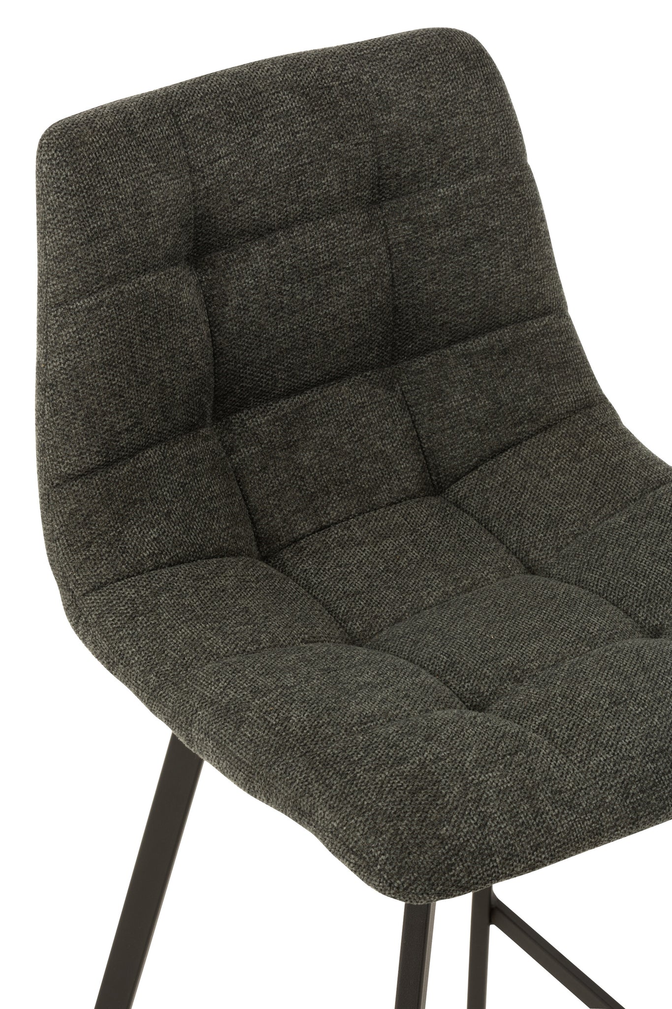 Barstool Stephane Textile/Metal Dark Grey