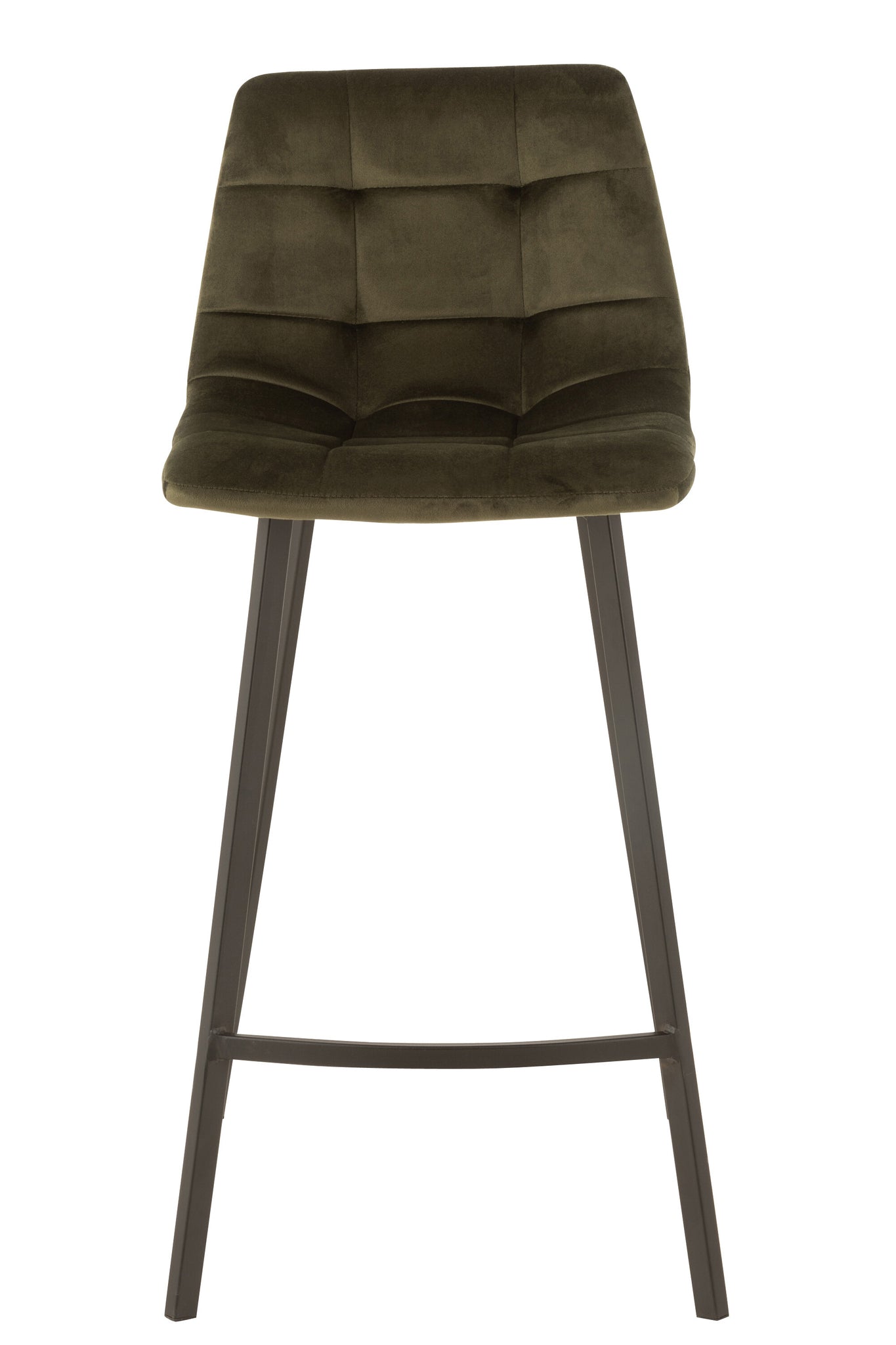 Barstool Olivier Textile/Metal Dark Green