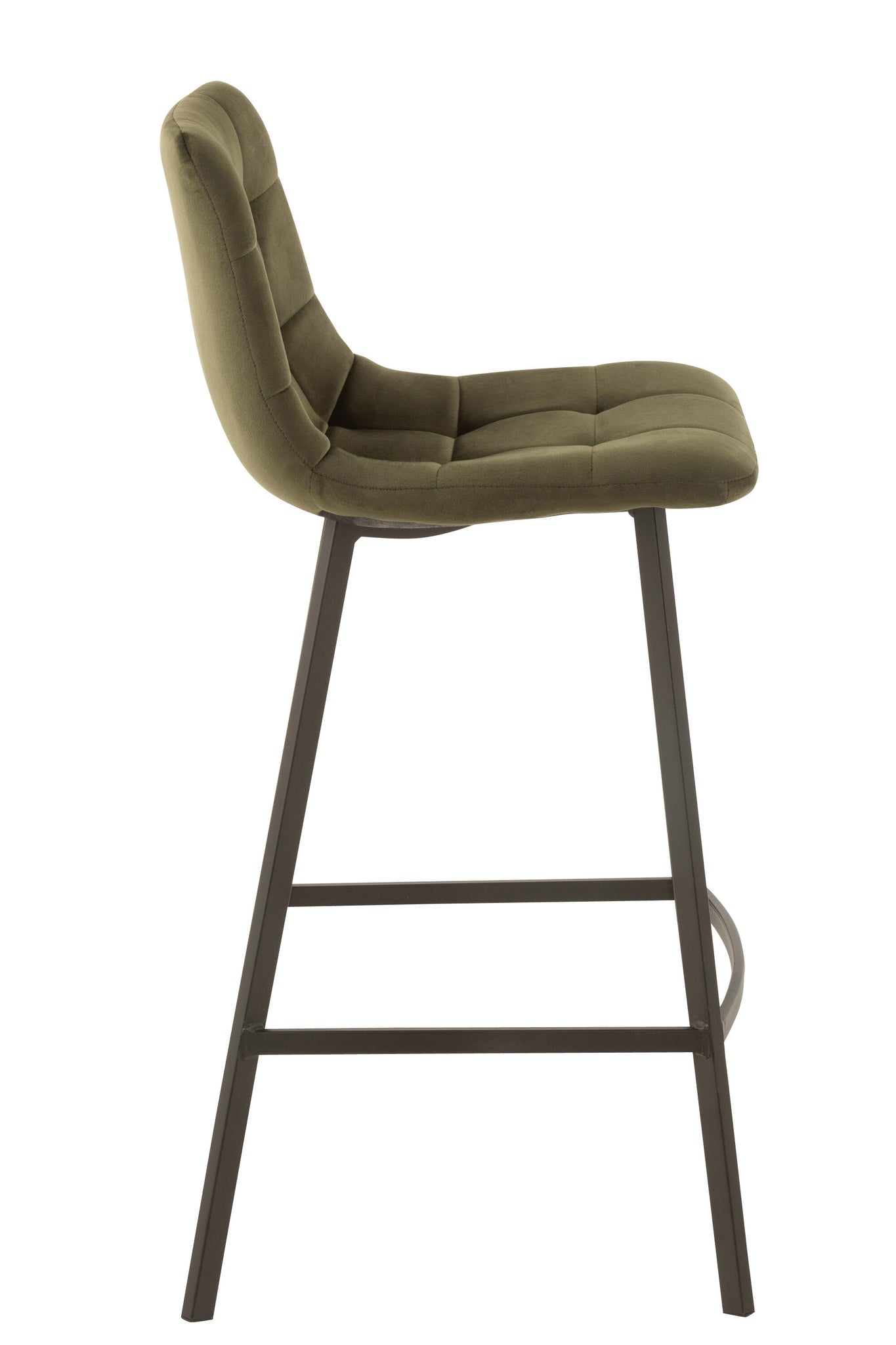 Barstool Olivier Textile/Metal Dark Green