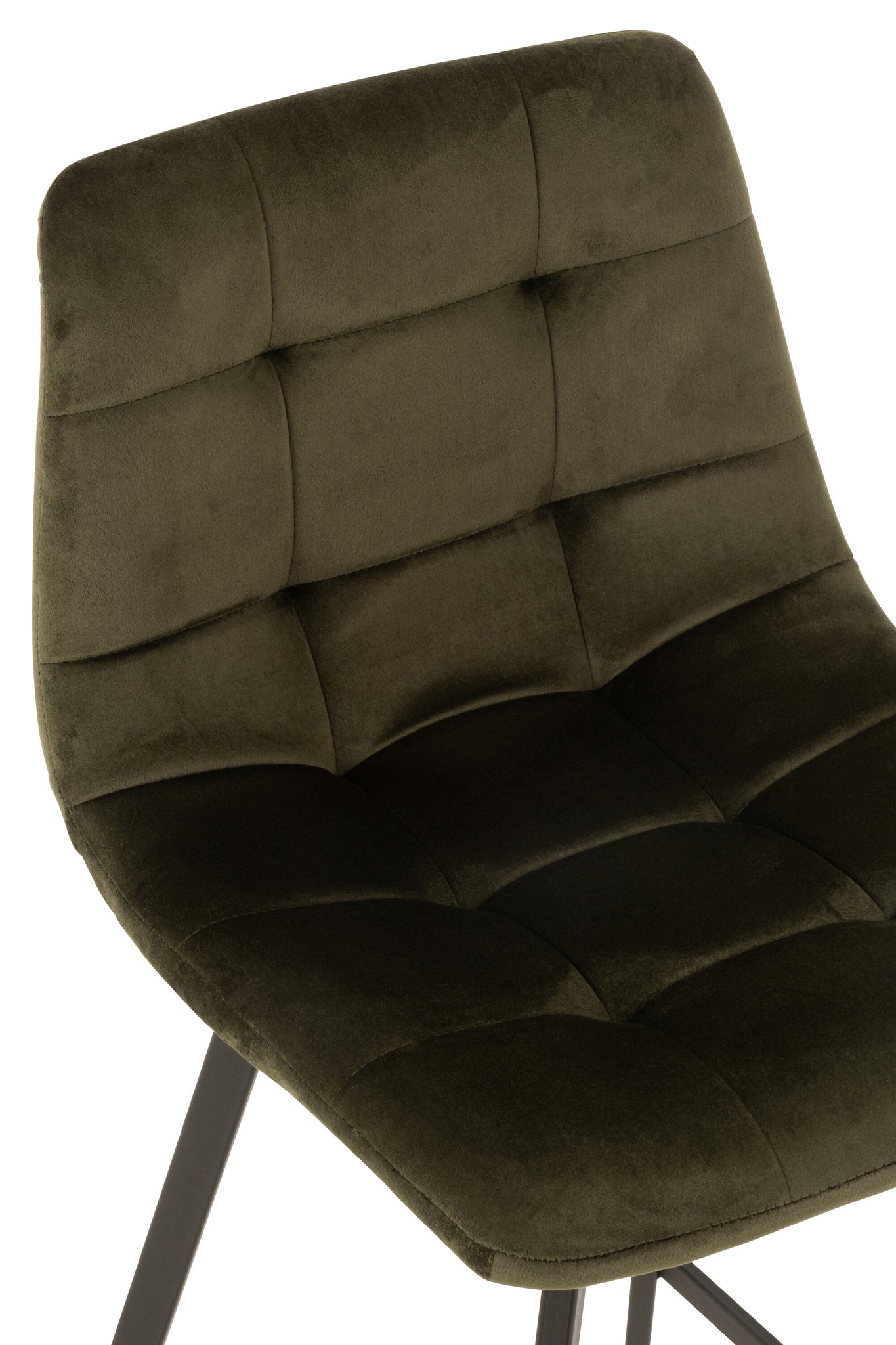 Barstool Olivier Textile/Metal Dark Green