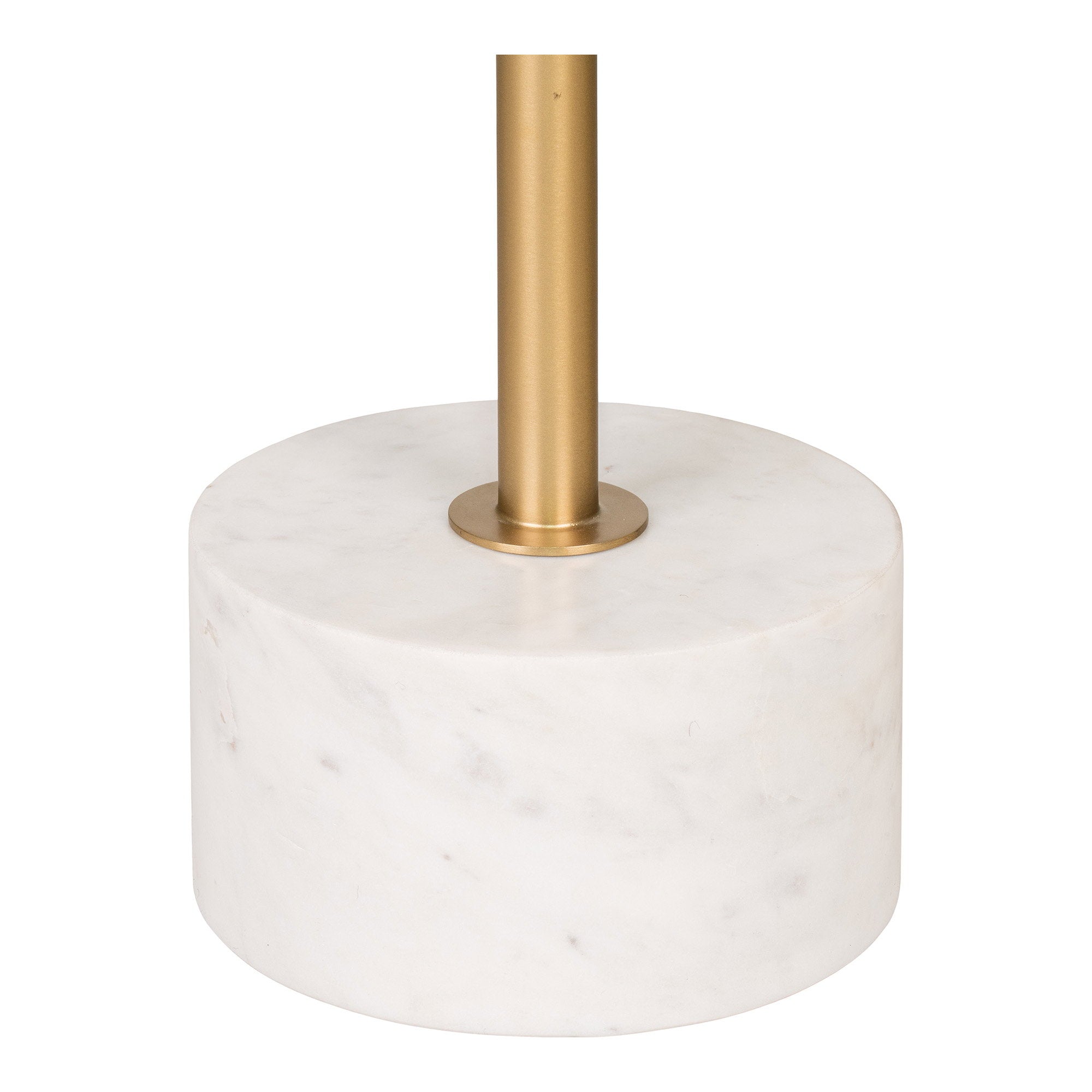 Lecco Side table - Side table in brass and marble ø51x52 cm