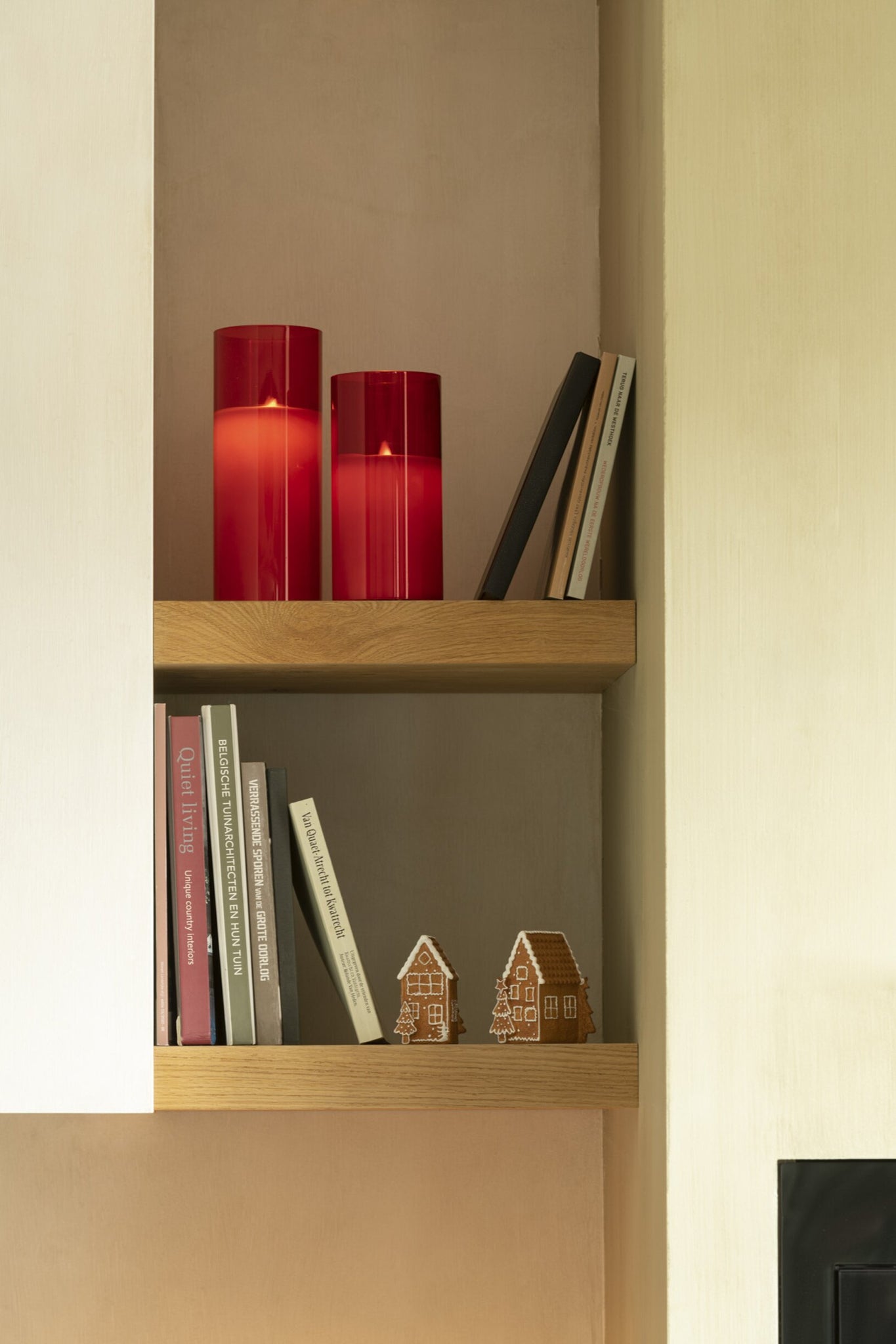 LED lamp Shining Glass Red Medium