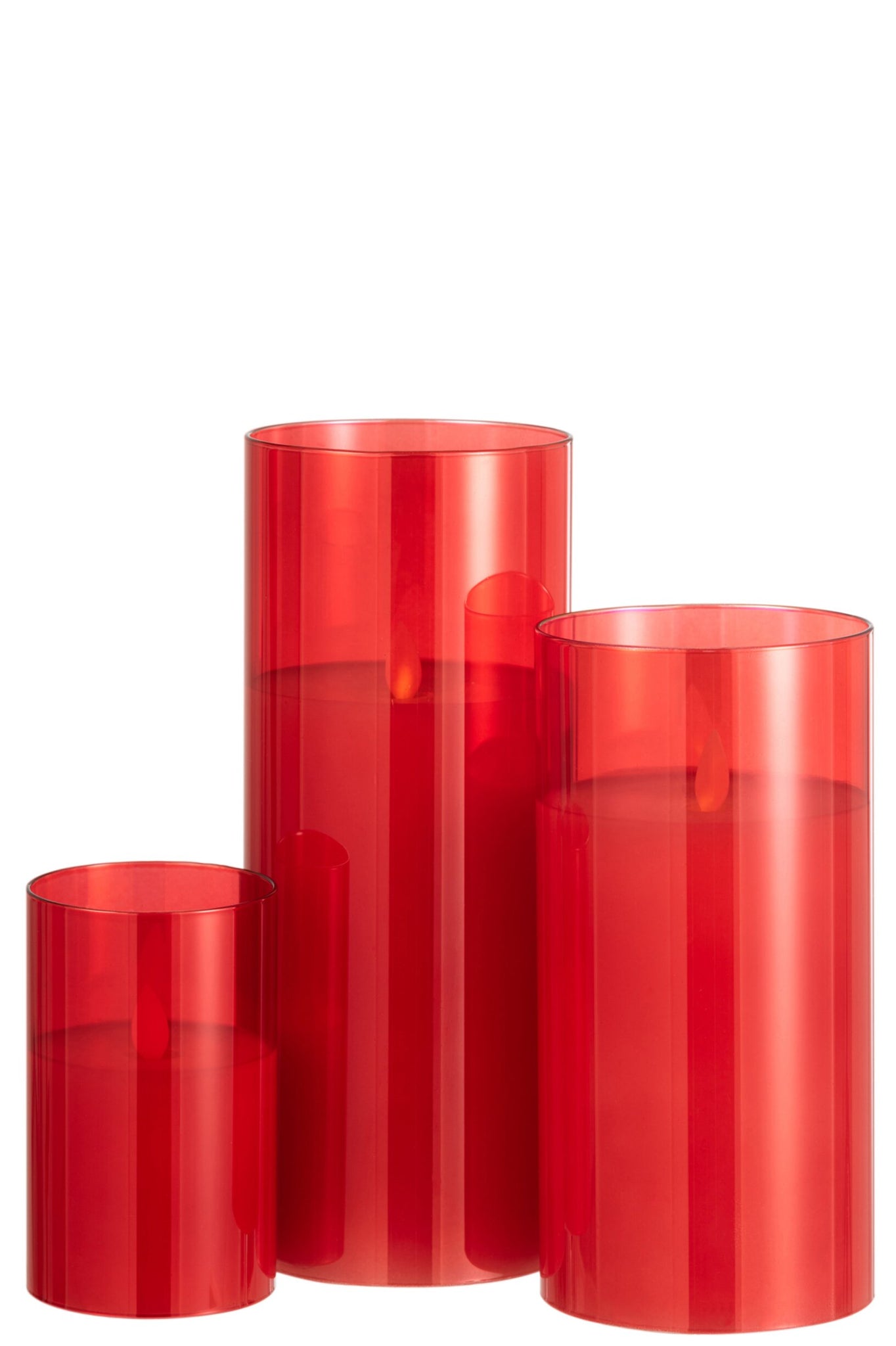 LED lamp Shining Glass Red Large