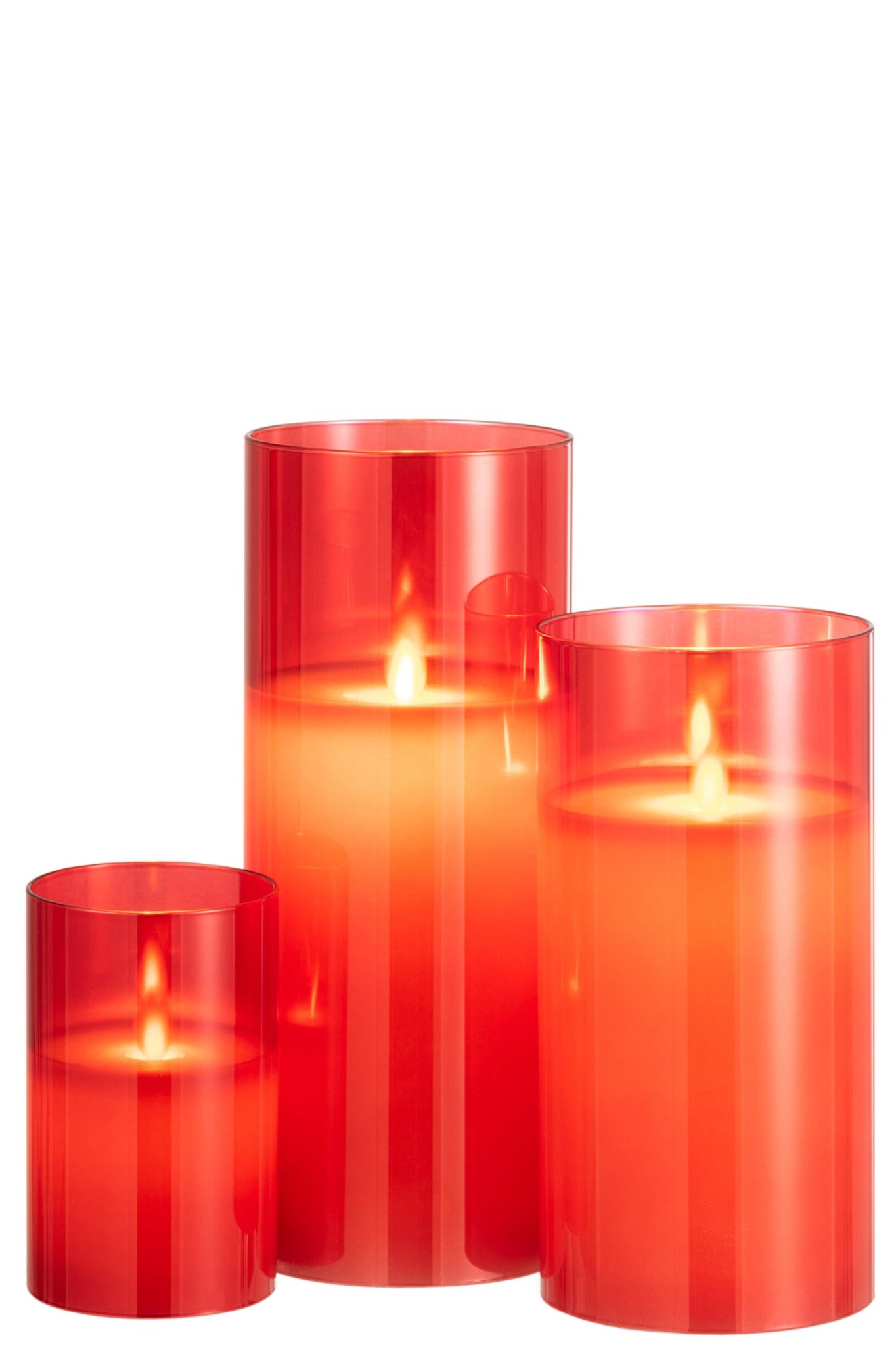 LED lamp Shining Glass Red Large