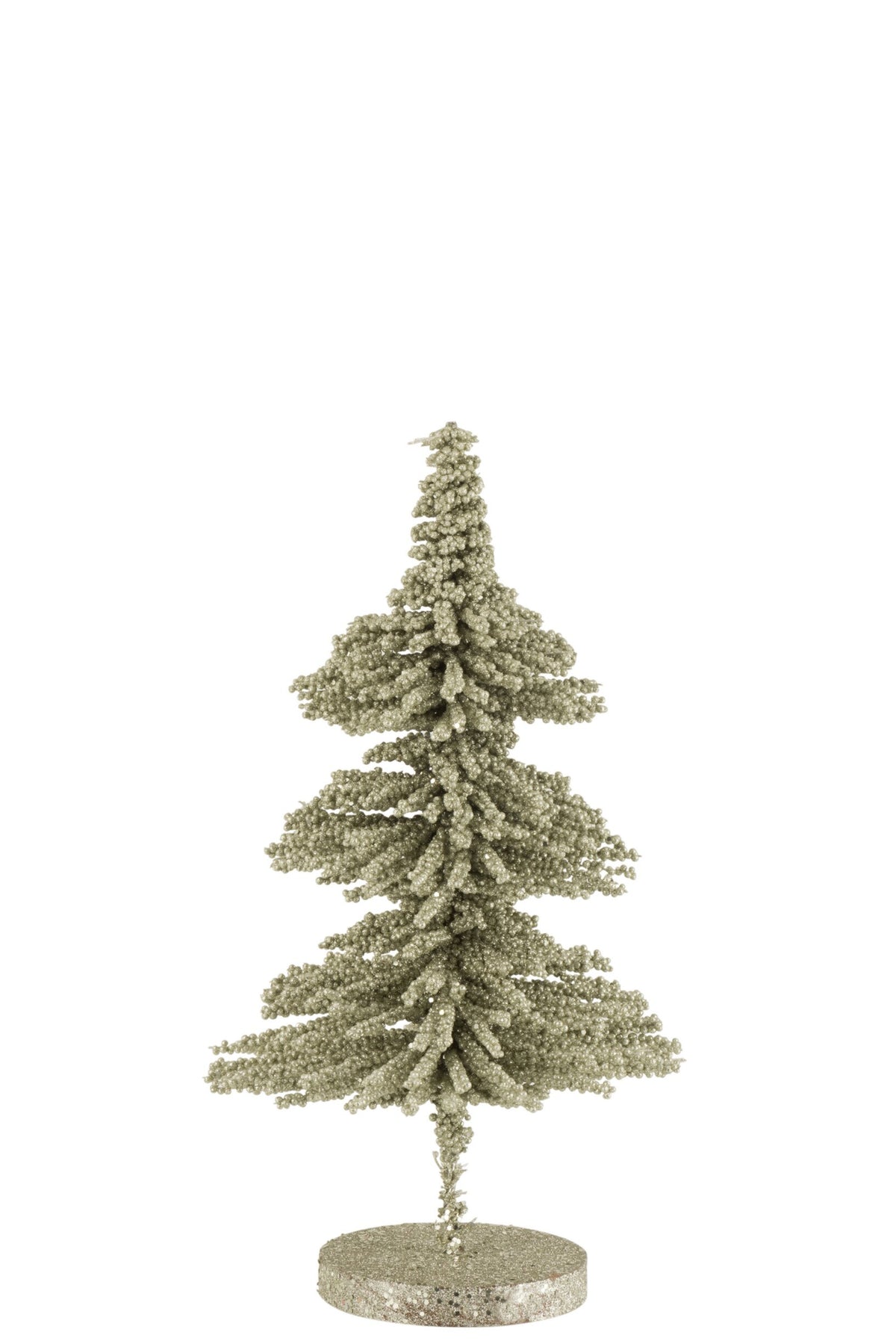 Decoratieve kerstboom met stippen – kunststof, lichtgroen, 40 cm