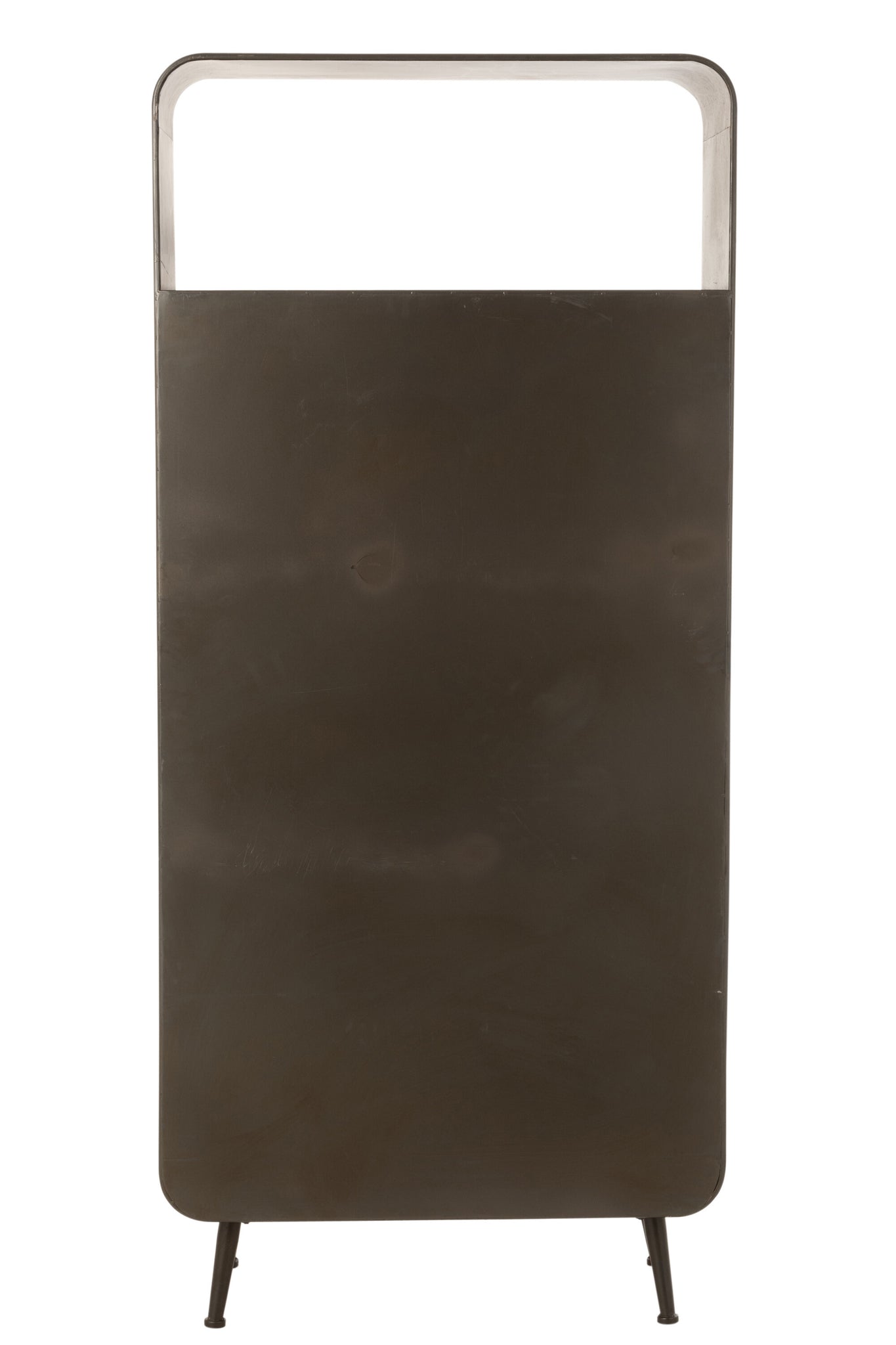 Closet High 3 Drawers Metal/Wood Black/Natural