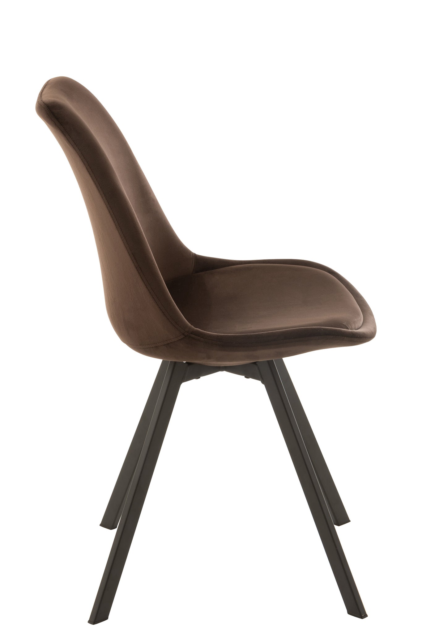 Chair Helene Metal/Textile Dark Brown