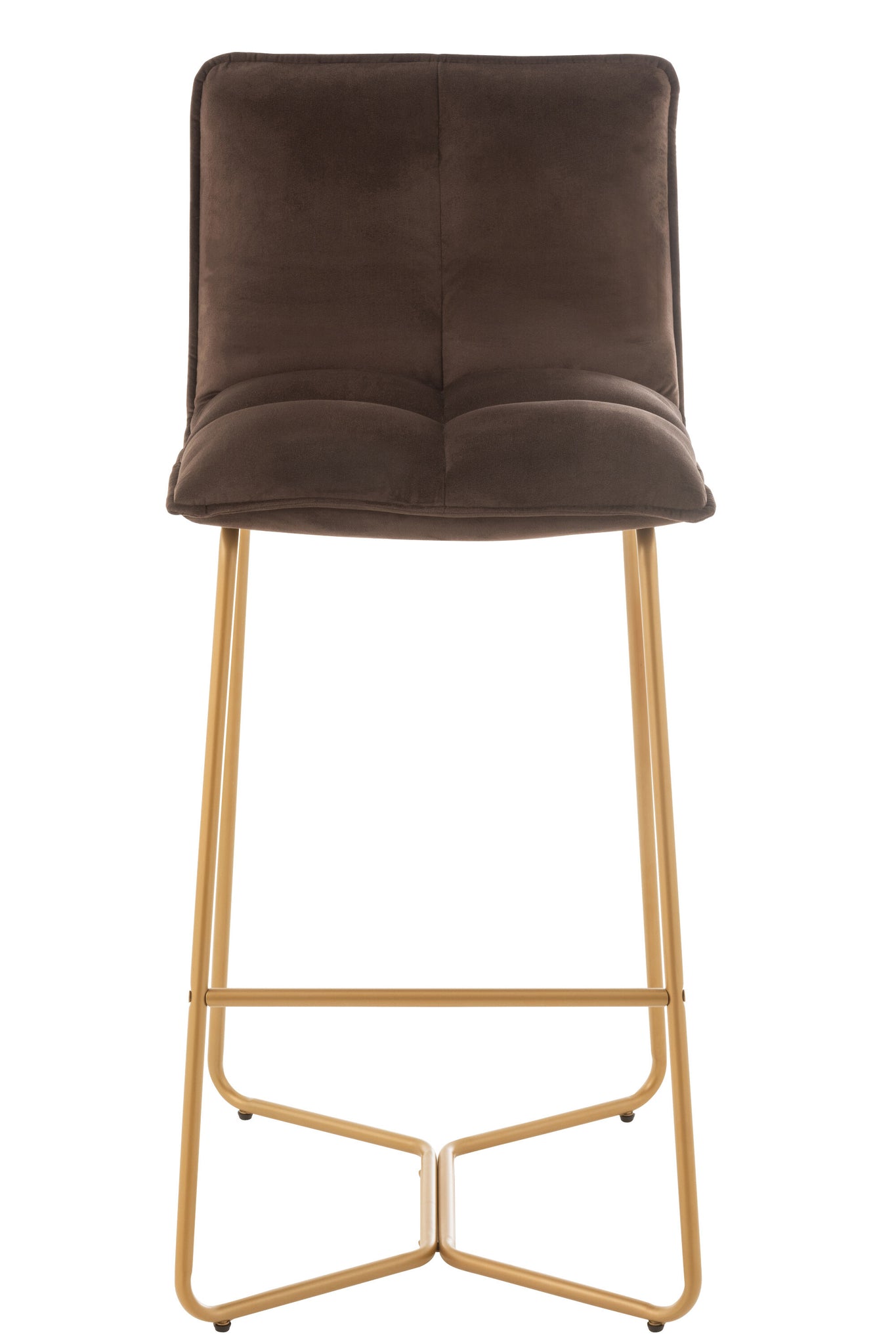 Barchair Pierre Metal/Textile Dark Brown