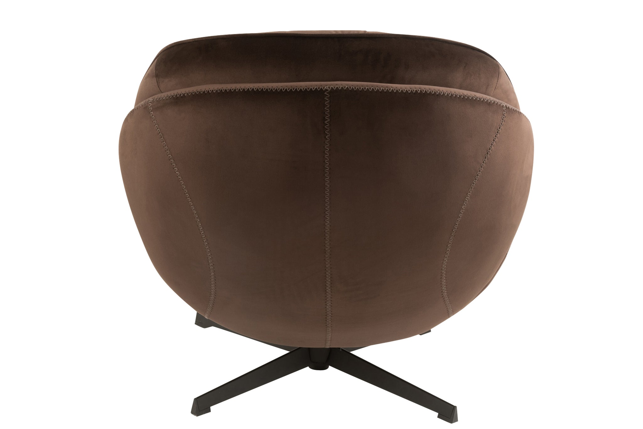 Relax Sofa+ Footstool Metal/Textile Dark Brown