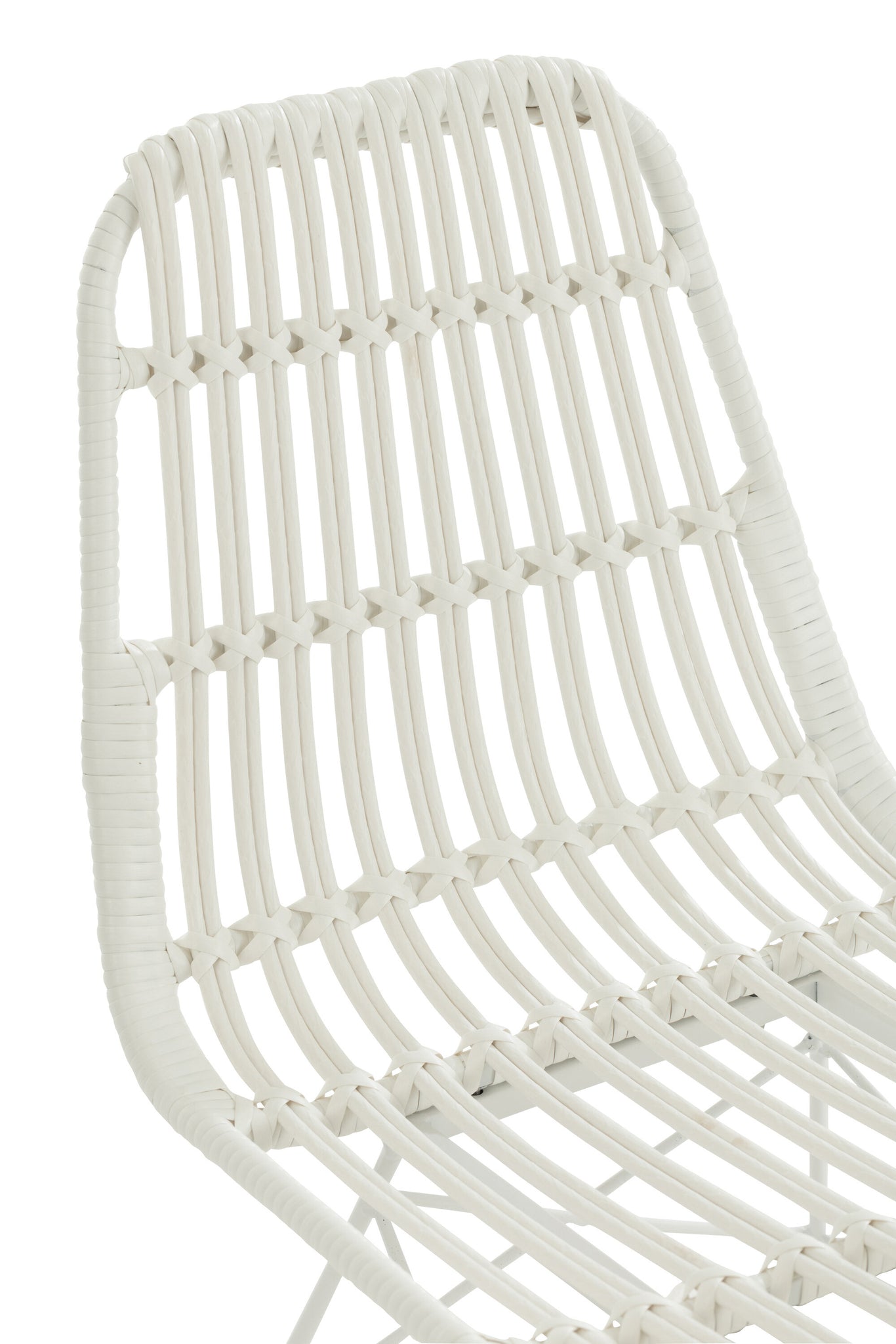 Chair Rachel Outdoors Met/Rattan White