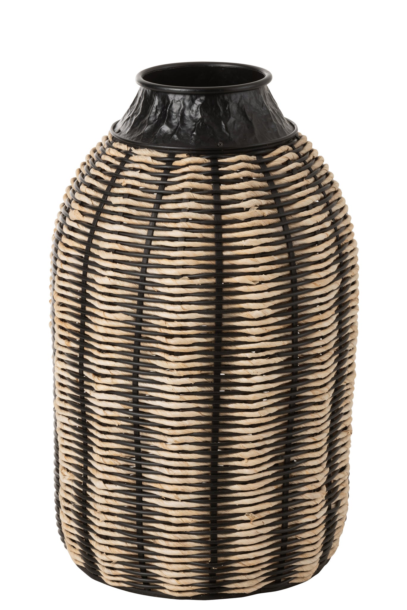 Vase Decoration Rope/Rattan Black/Natural