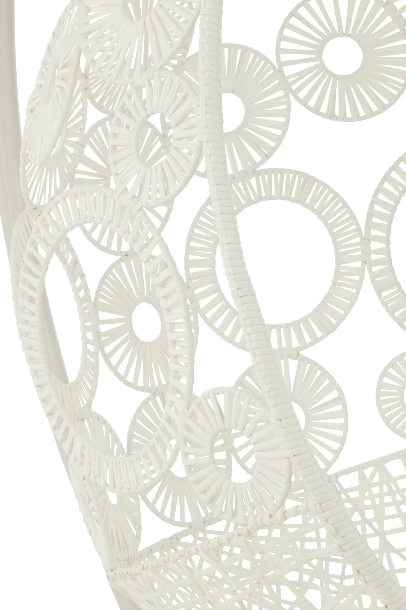 Hanging Chair+Cushions Bula Metal/Reed White