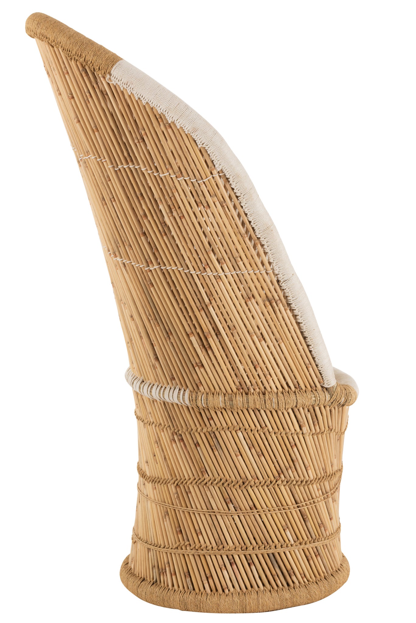Chair Backrest Bamboo Natural/White Adult