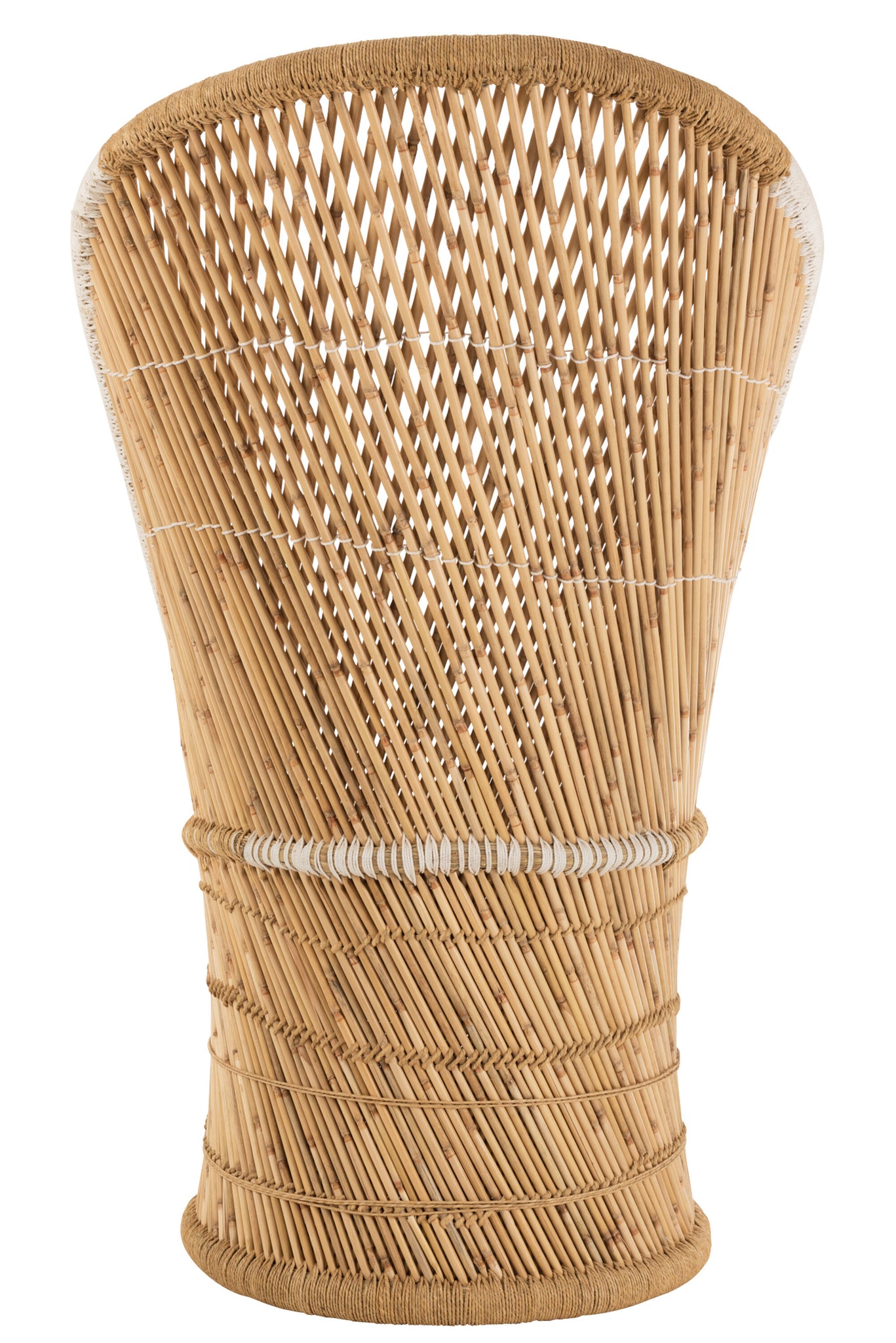 Chair Backrest Bamboo Natural/White Adult