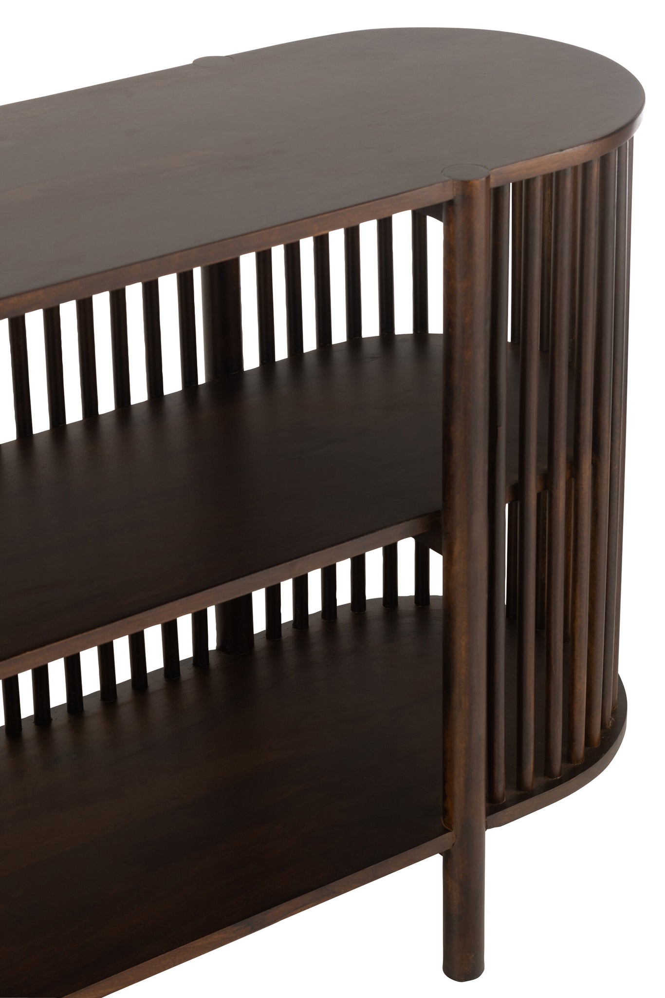 Sidetable Mangohout Donkerbruin 160x38x75 cm