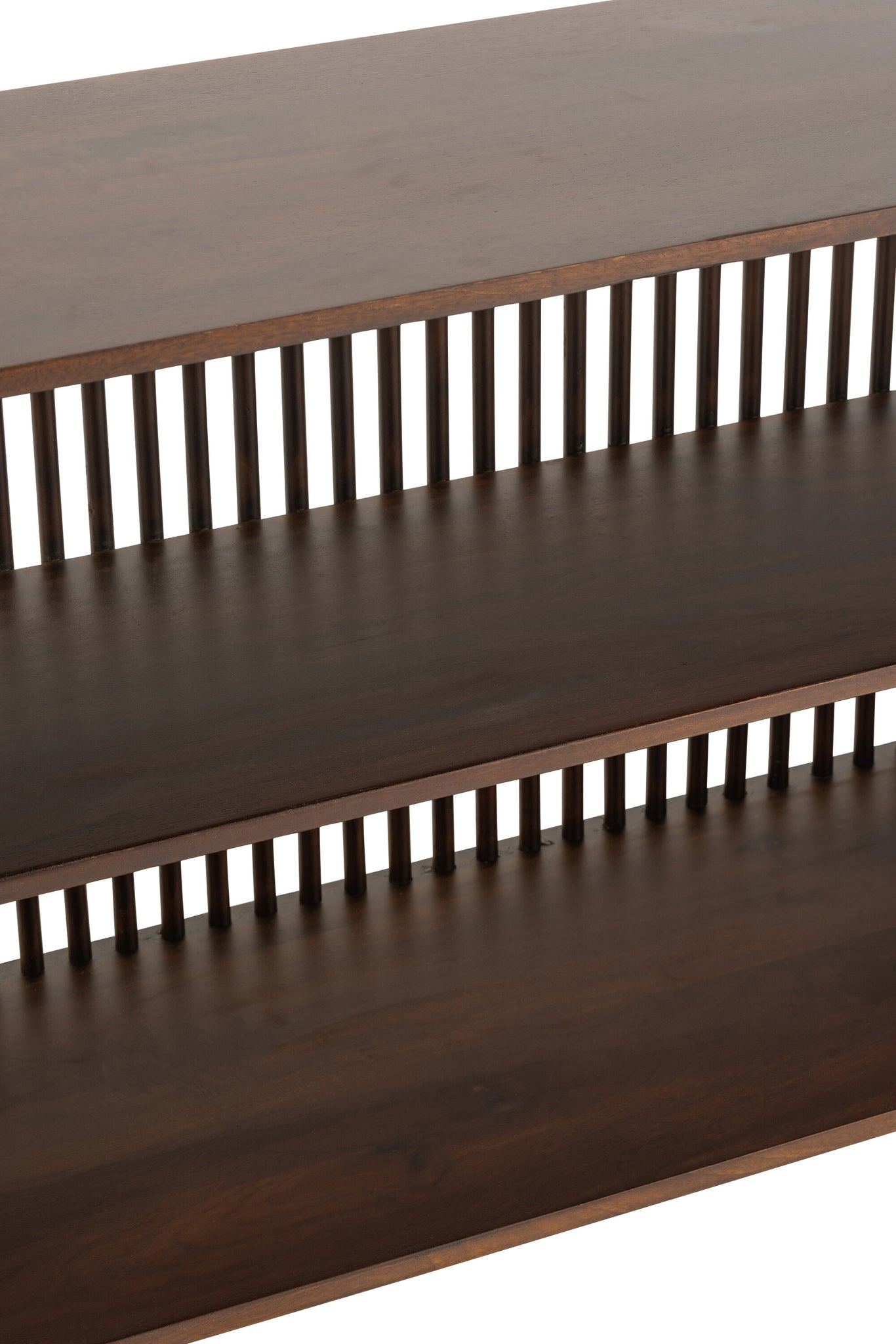Sidetable Mangohout Donkerbruin 160x38x75 cm