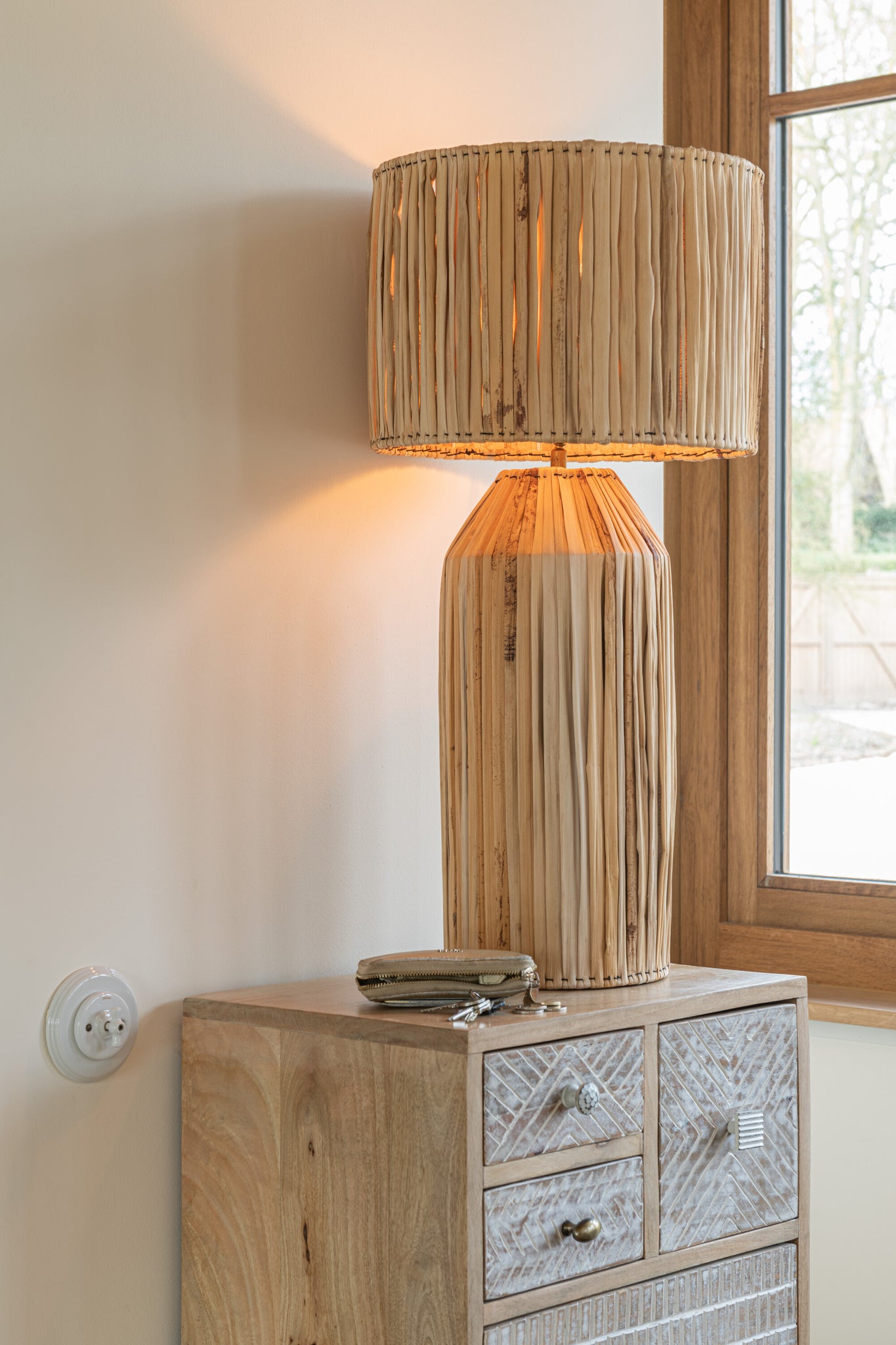 Lamp Hanna Bananas Leaves Natural