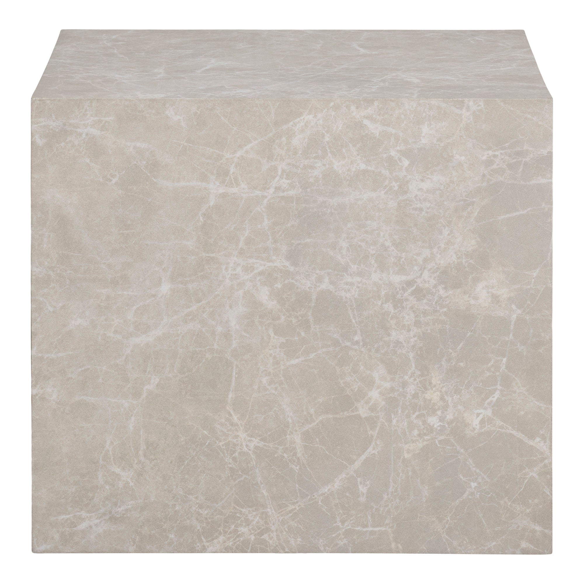 PRAGUE COFFEE TABLE SET OF 2 | MARBLE LOOK BEIGE
